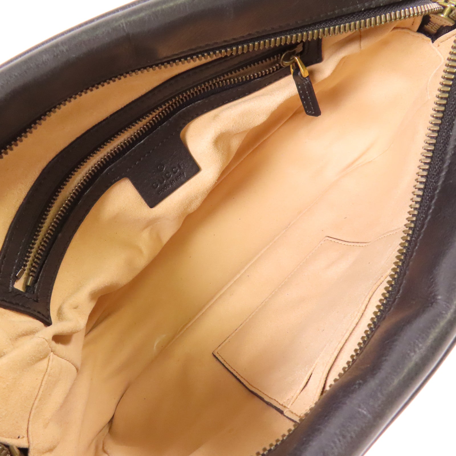 GUCCI GG GHW GG Marmont Chain Shoulder Bag 443499 Calfskin Leather Black