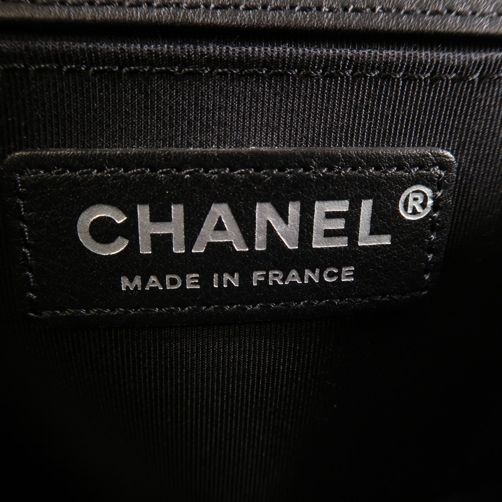 CHANEL 【激減優惠】菱格羊皮皮革Boy 25cm Chain Shoulder Bag銀扣鏈帶肩背袋黑色