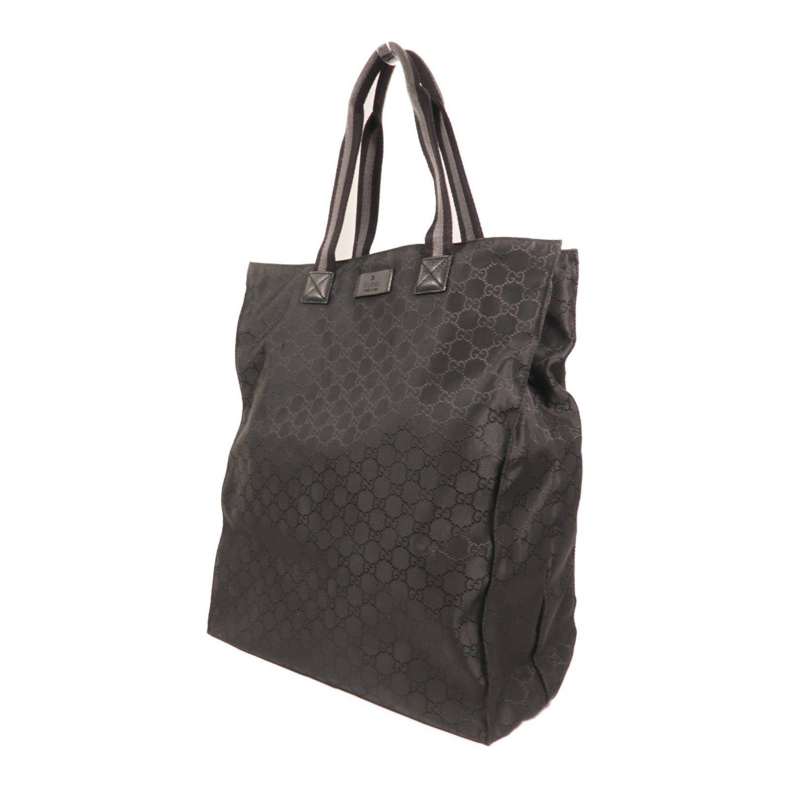 GUCCI 尼龍GG Outlet Tote Bag銀扣手挽袋