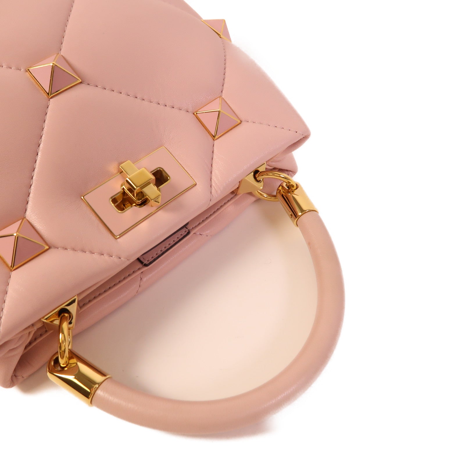 Valentino 牛皮皮革2 Way Shoulder Bag金扣手挽肩背兩用袋