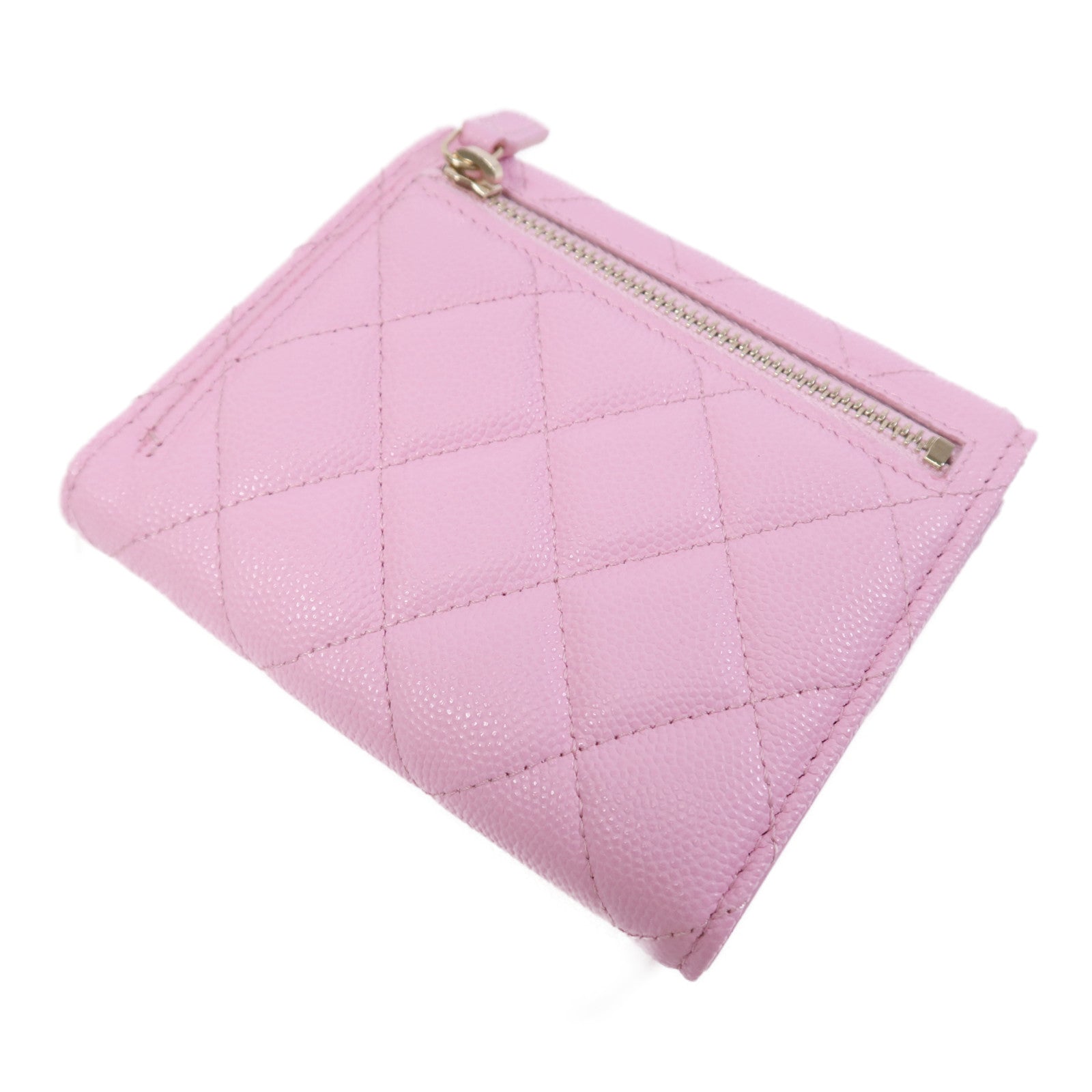 CHANEL 牛皮皮革Classic Small Flap Wallet金扣錢包