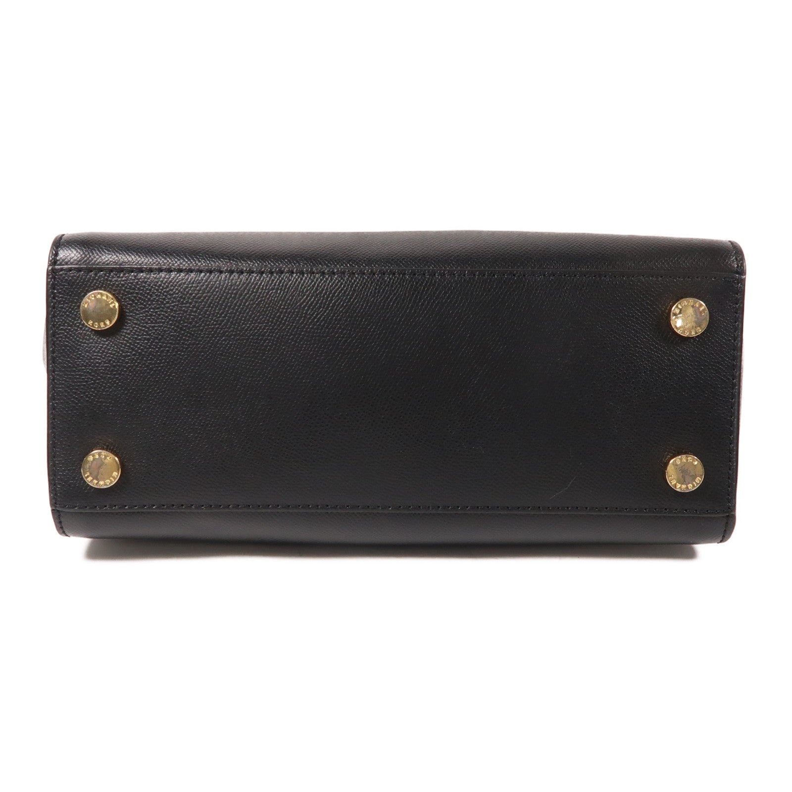 Michael Kors 牛皮皮革Shoulder Bag金扣手挽肩背兩用袋黑色