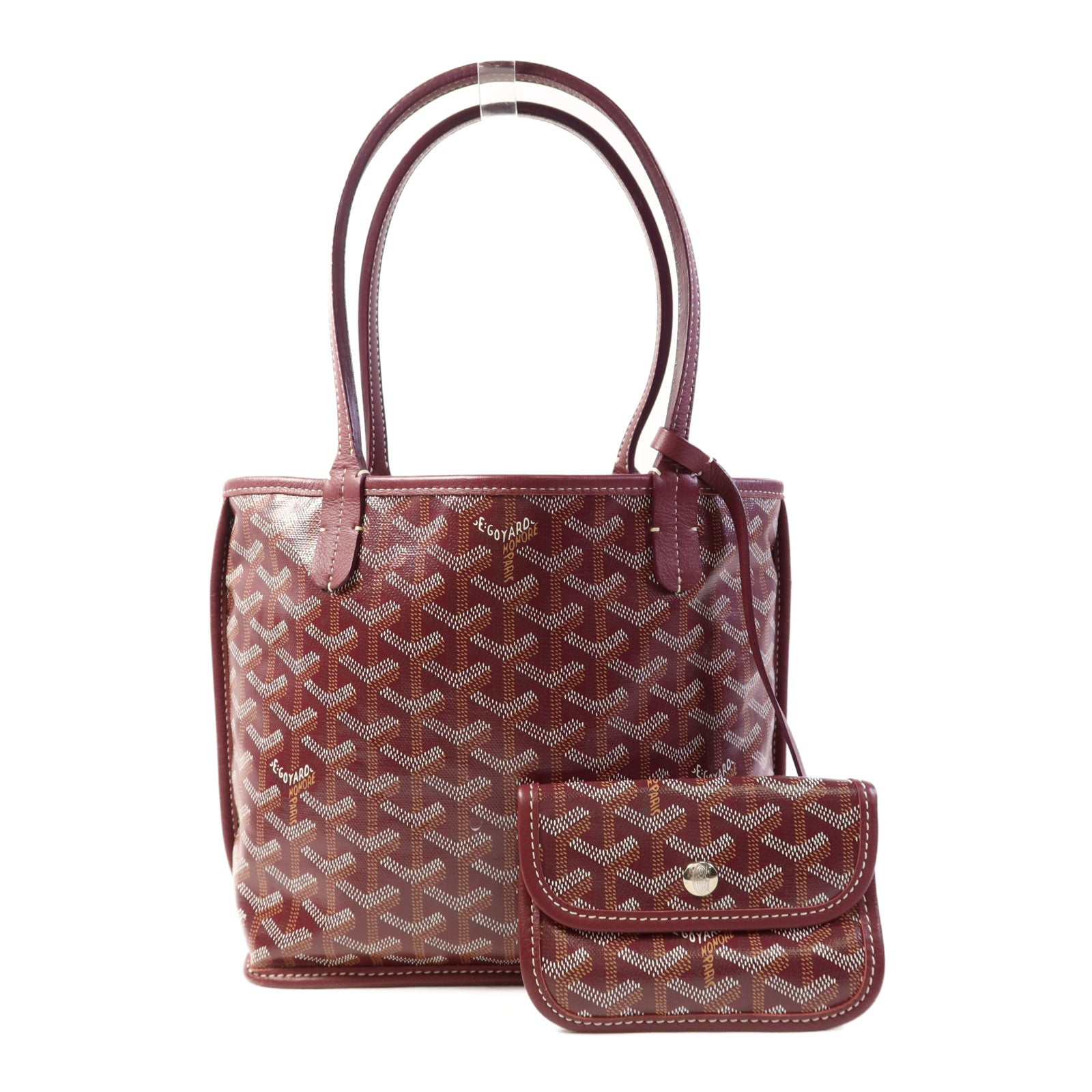 GOYARD 塗層帆布Mini Anjou Tote Bag銀扣手挽袋