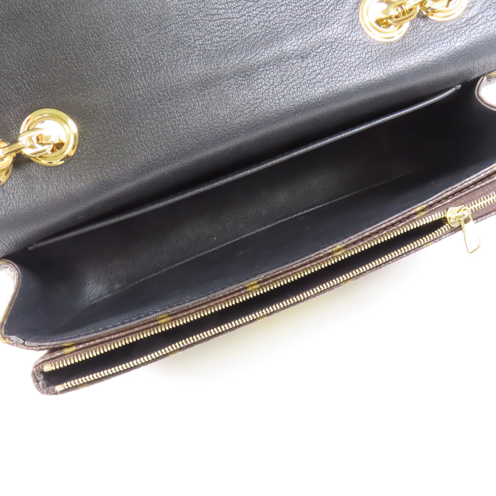 LOUIS VUITTON Monogram Marceau金扣肩背袋棕色