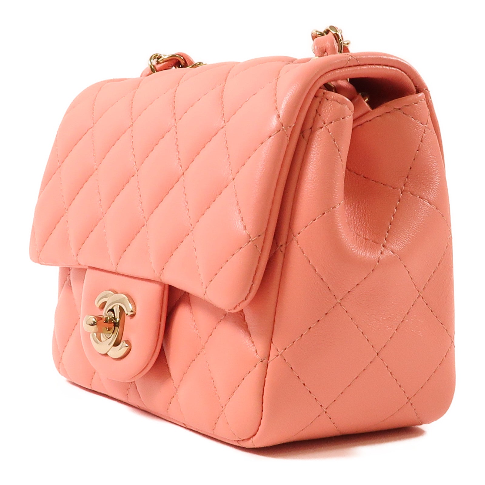 CHANEL 【激減優惠】羊皮皮革Classic 17金扣鏈帶肩背袋