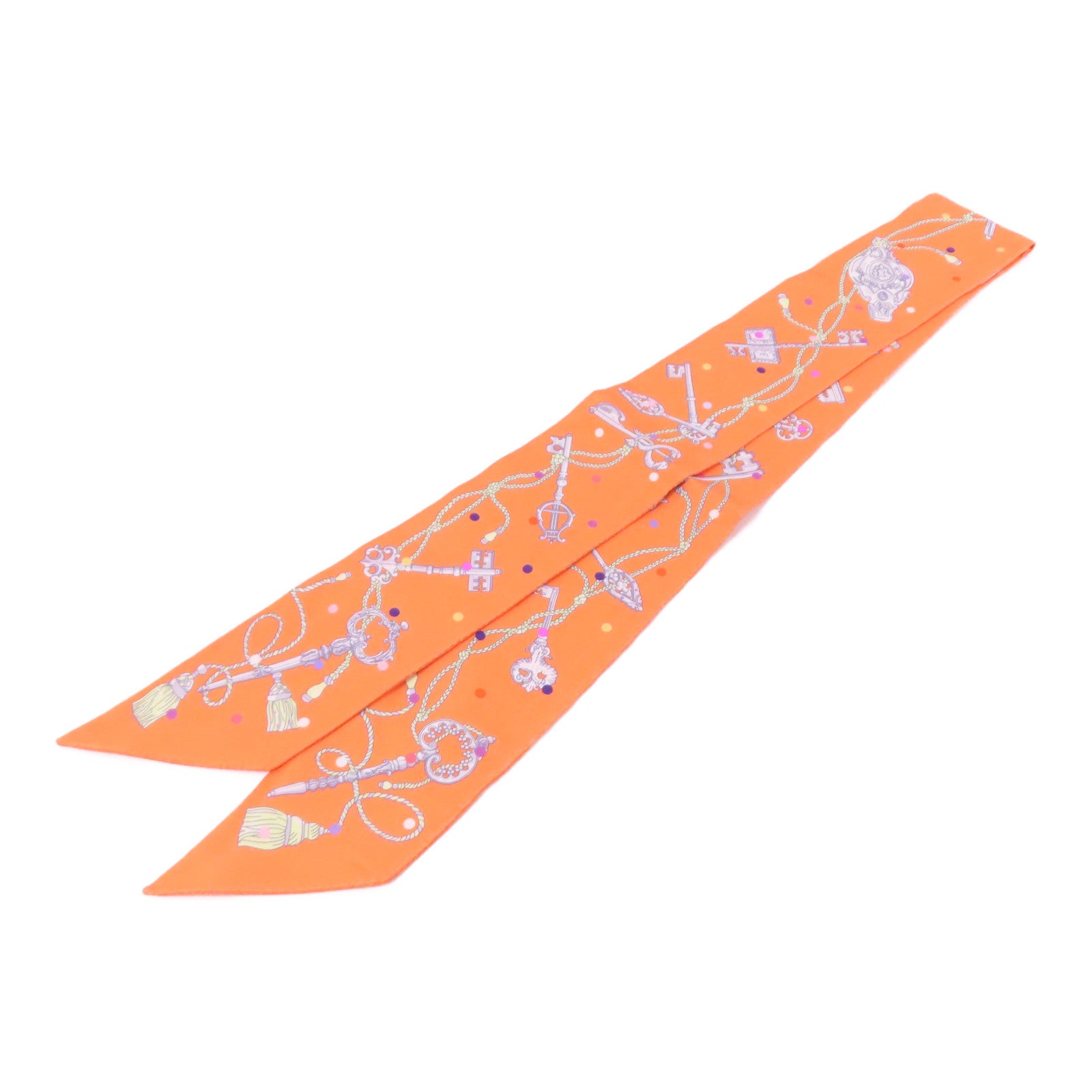HERMES 絲質Twilly絲巾