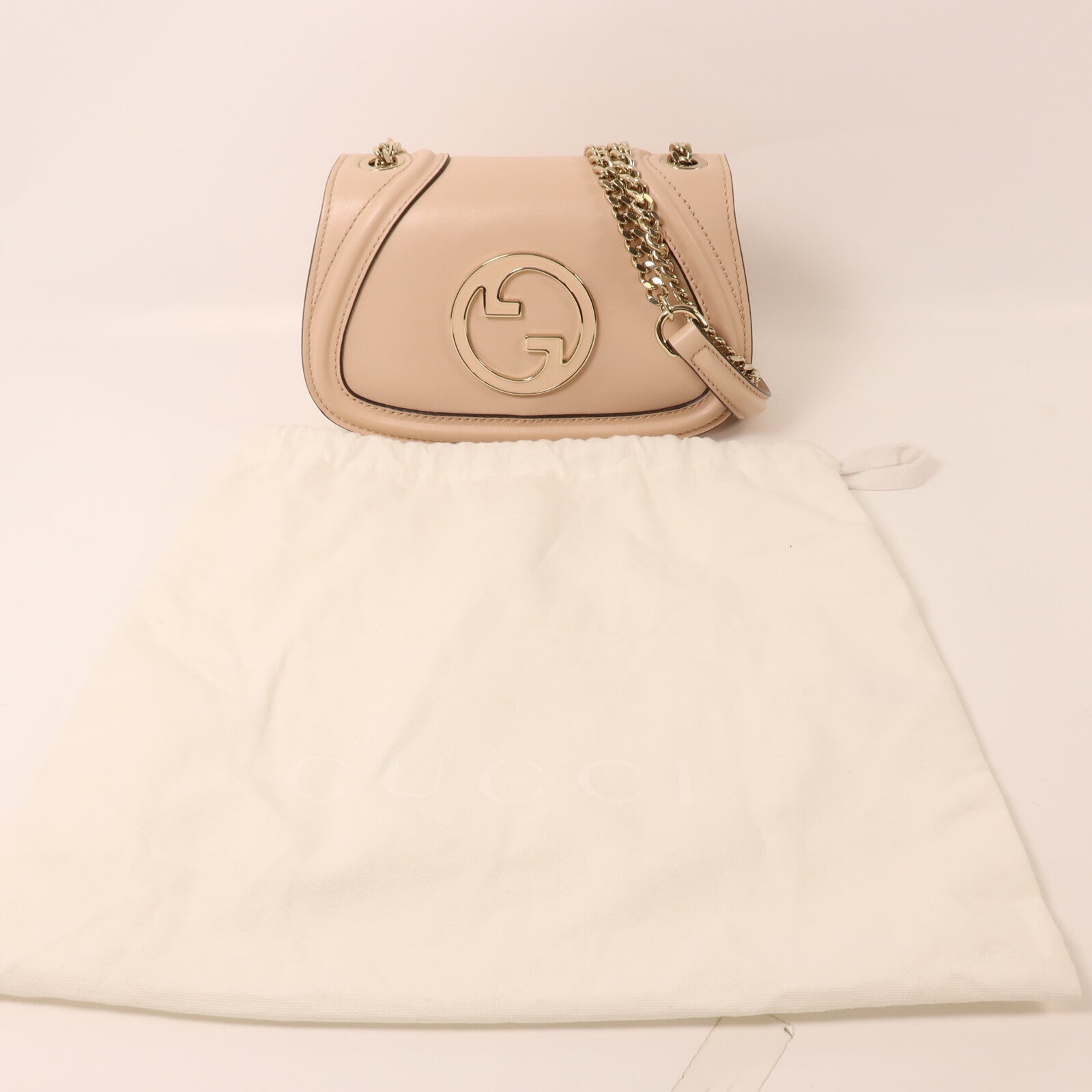 GUCCI 牛皮皮革Blondie鏈帶肩背袋
