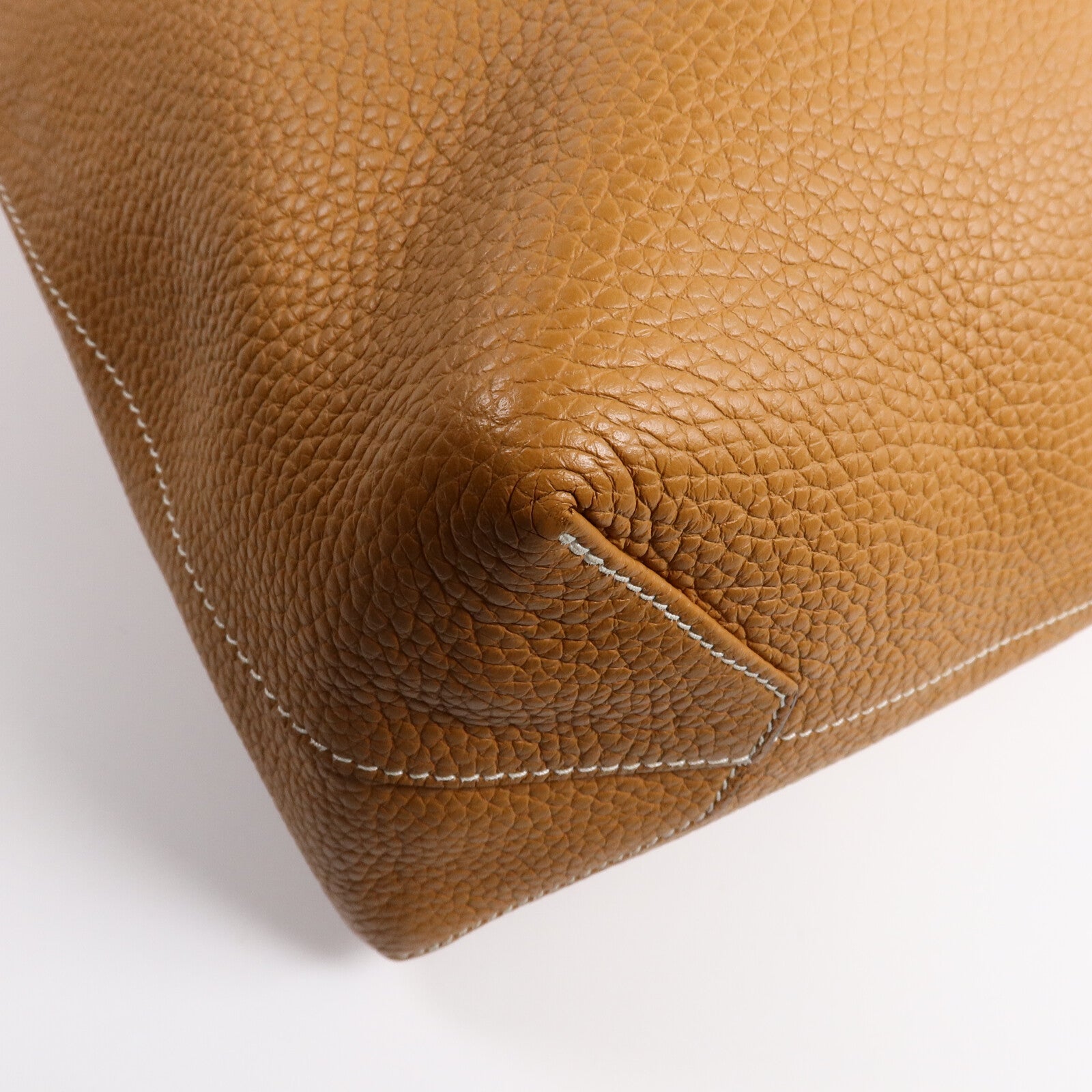 HERMES Clemence皮革Double Sens 35肩背袋Gold/Noir