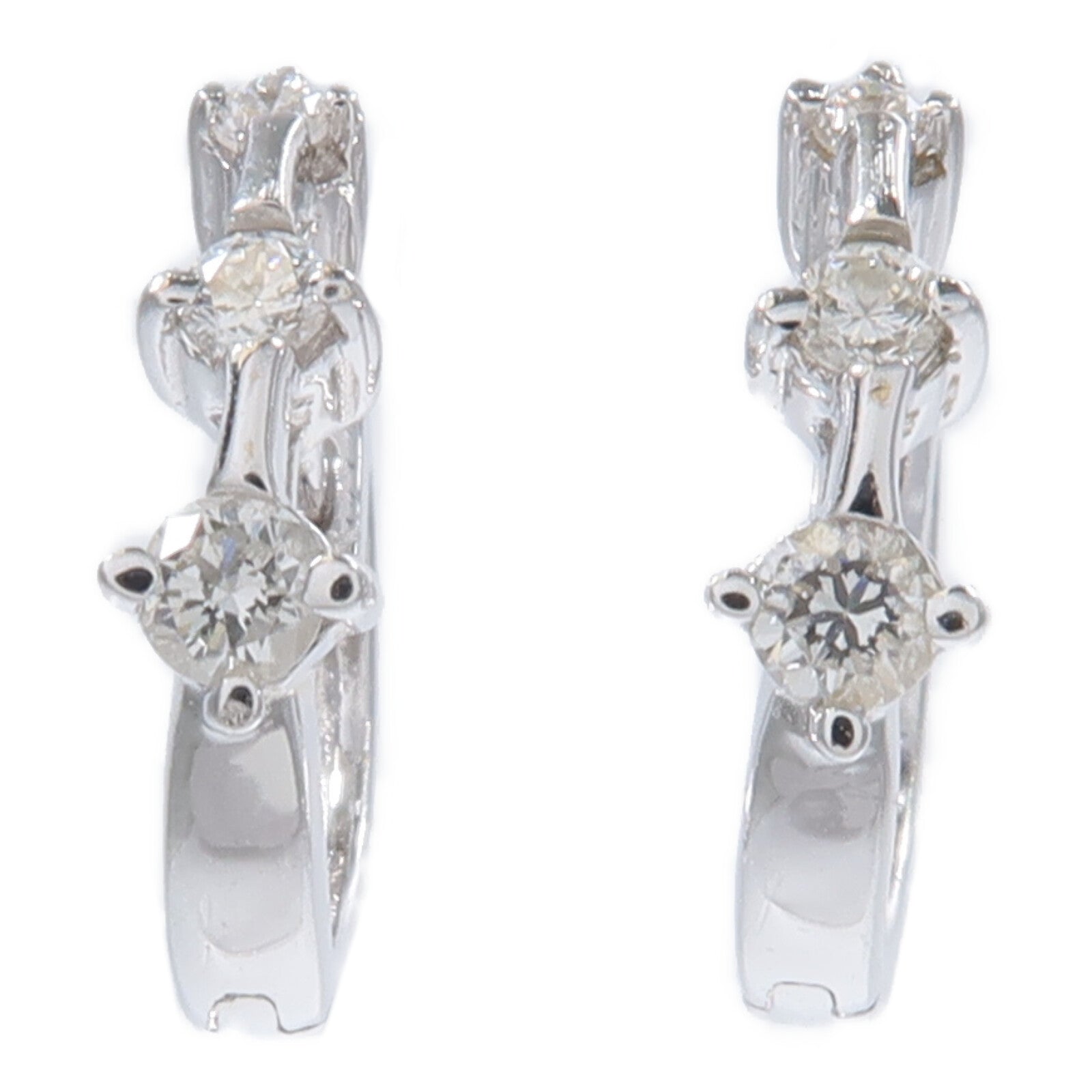 JEWELRY 18K白金Diamond Earrings鑽石耳環