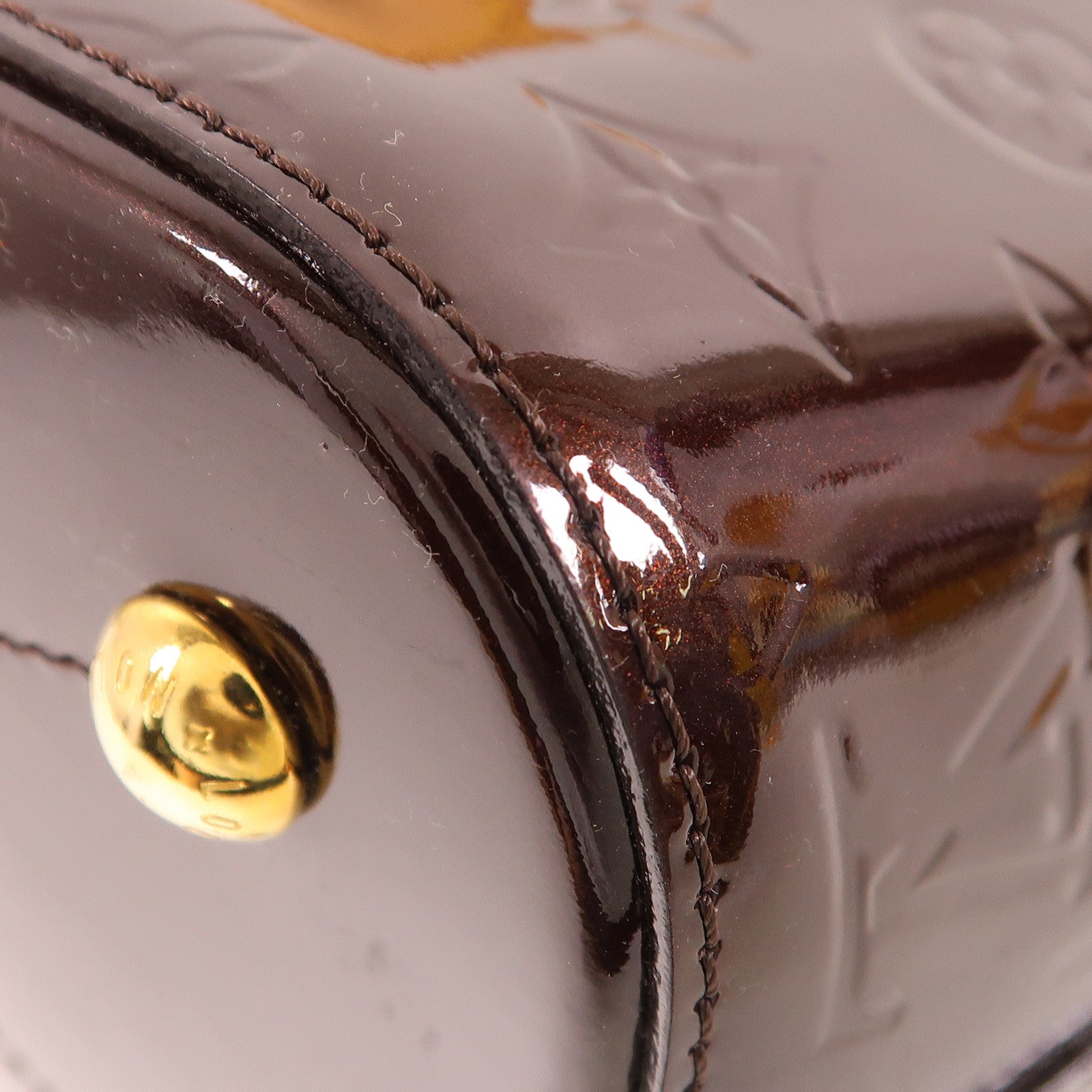 LOUIS VUITTON Vernis Montebello金扣手挽肩背兩用袋