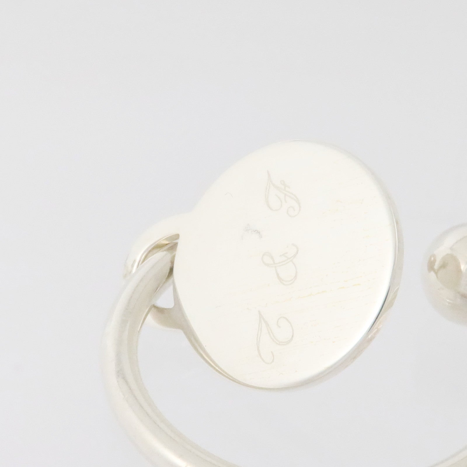 TIFFANY＆CO 925純銀Round Tag Screwball Keyring鎖匙扣
