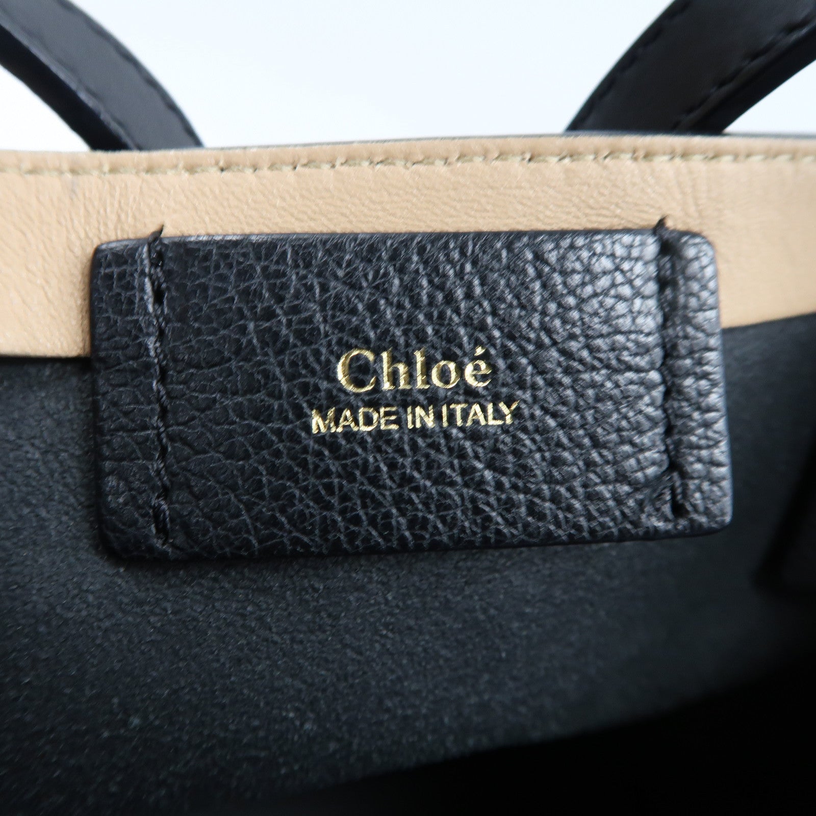 Chloe 牛皮皮革Dylan Tote Bag金扣手挽袋黑色