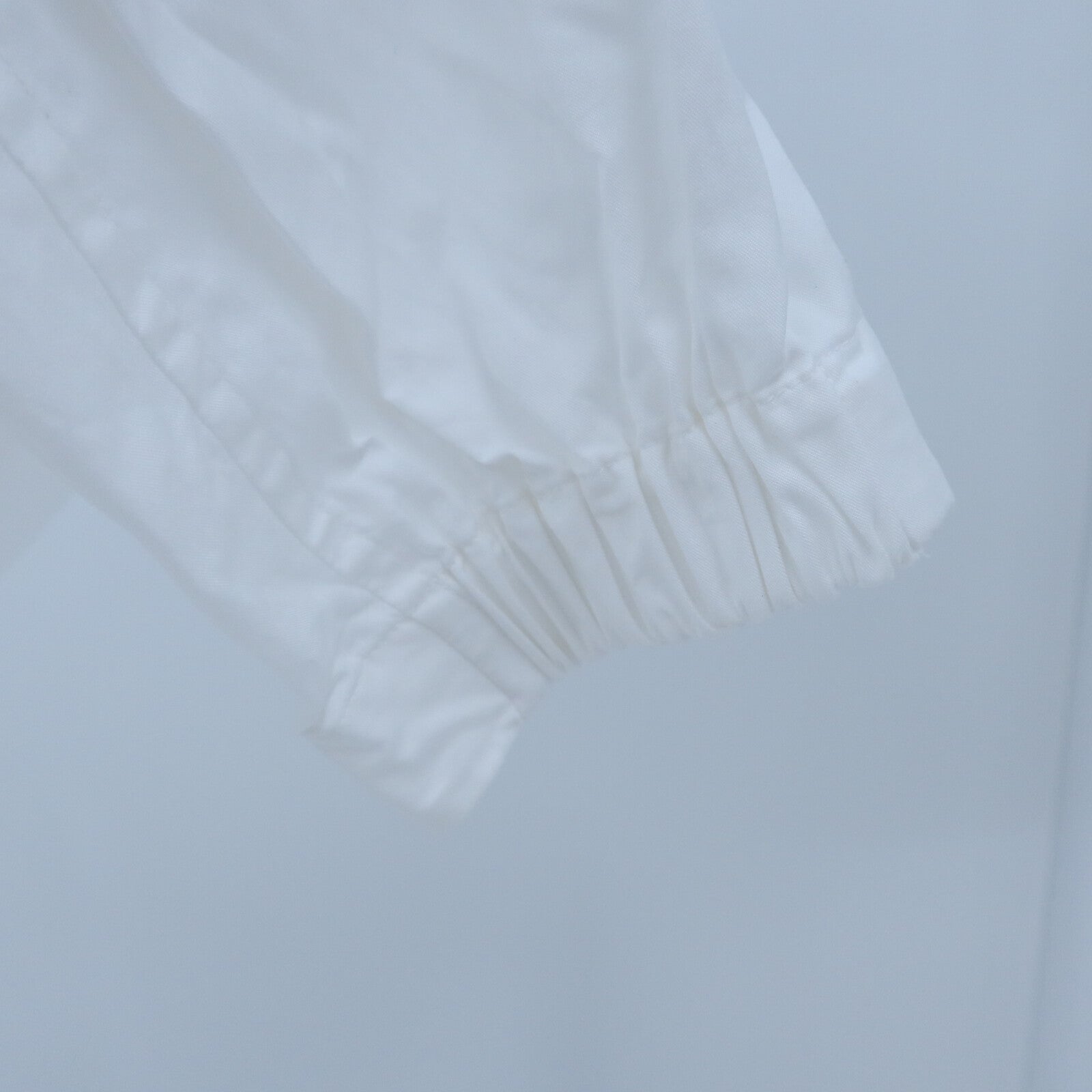 HERMES Cotton Pleated Ruffle Shirt上衣