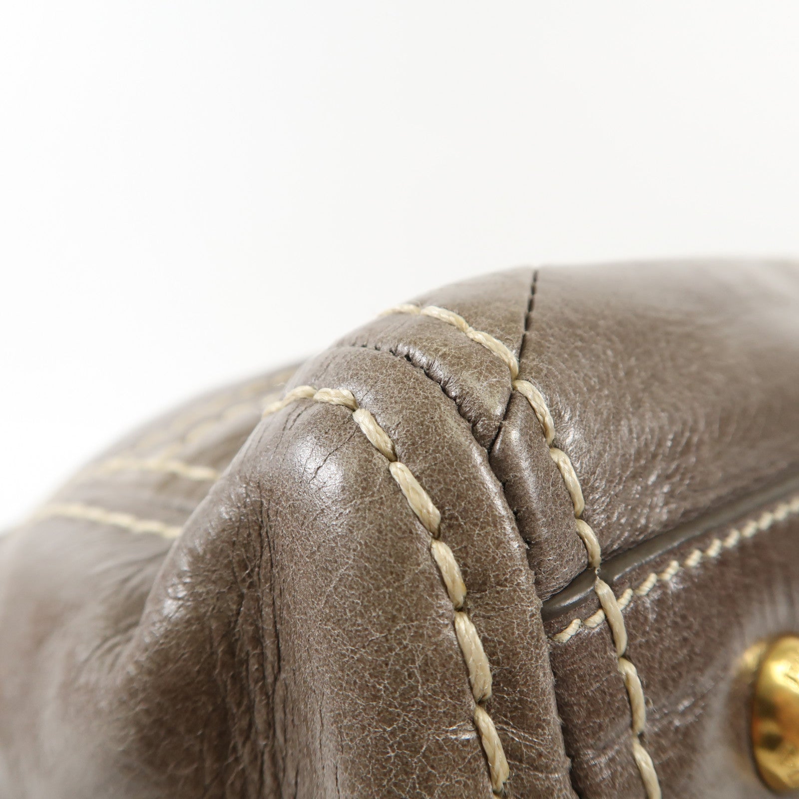 PRADA 牛皮皮革2 Way Shoulder Bag金扣手挽肩背兩用袋