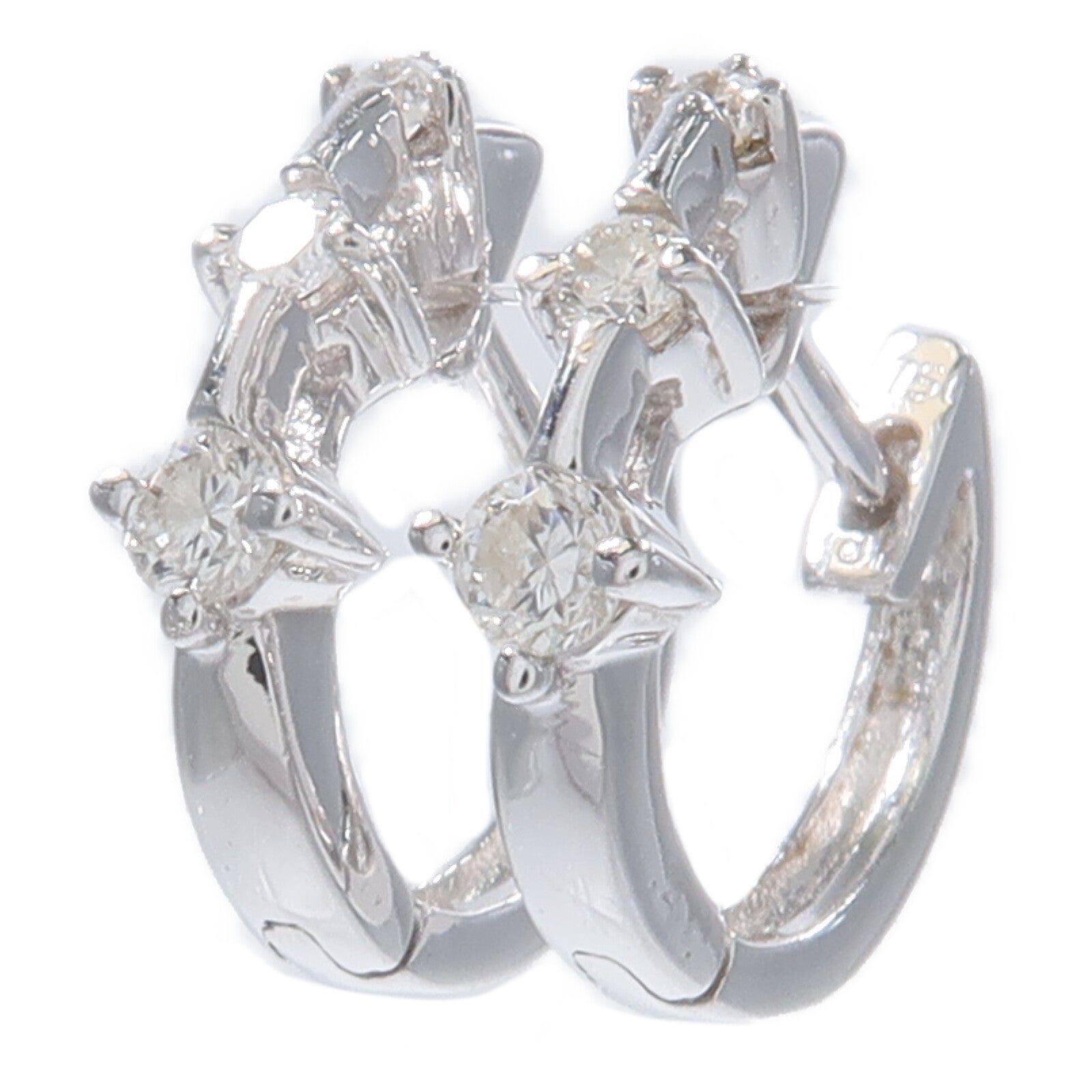 JEWELRY 18K白金Diamond Earrings鑽石耳環