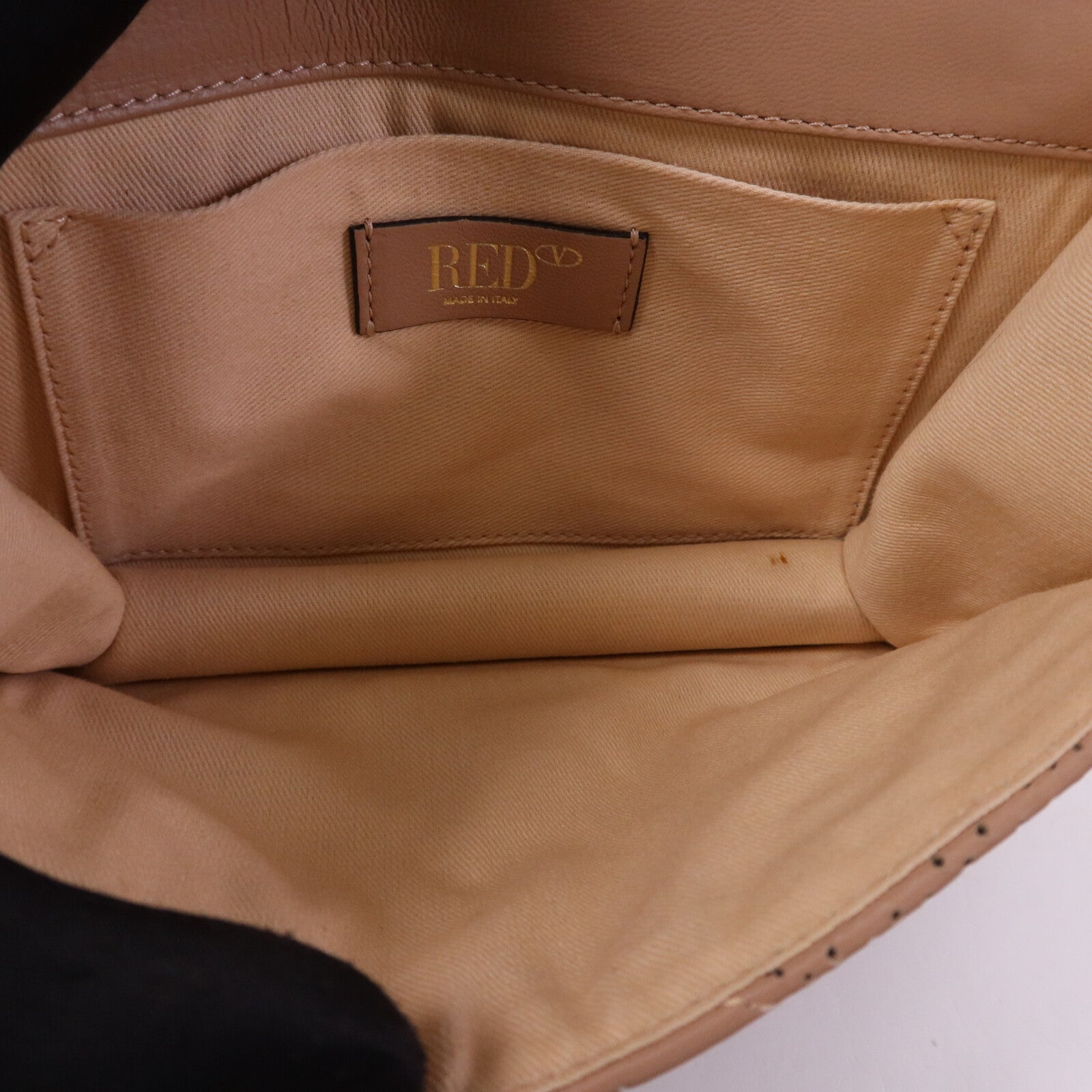 Valentino 牛皮皮革Shoulder Bag金扣肩背袋