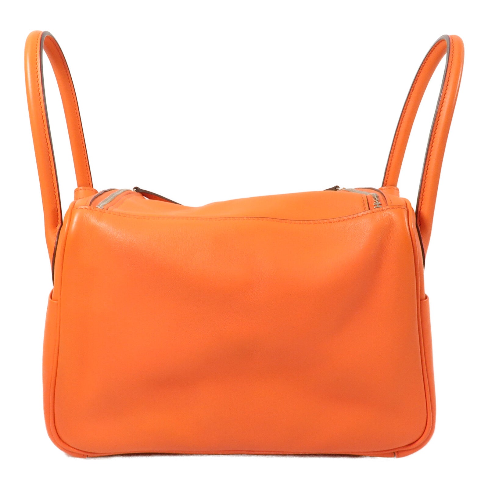 HERMES Swift皮革Lindy 26手挽肩背兩用袋Orange