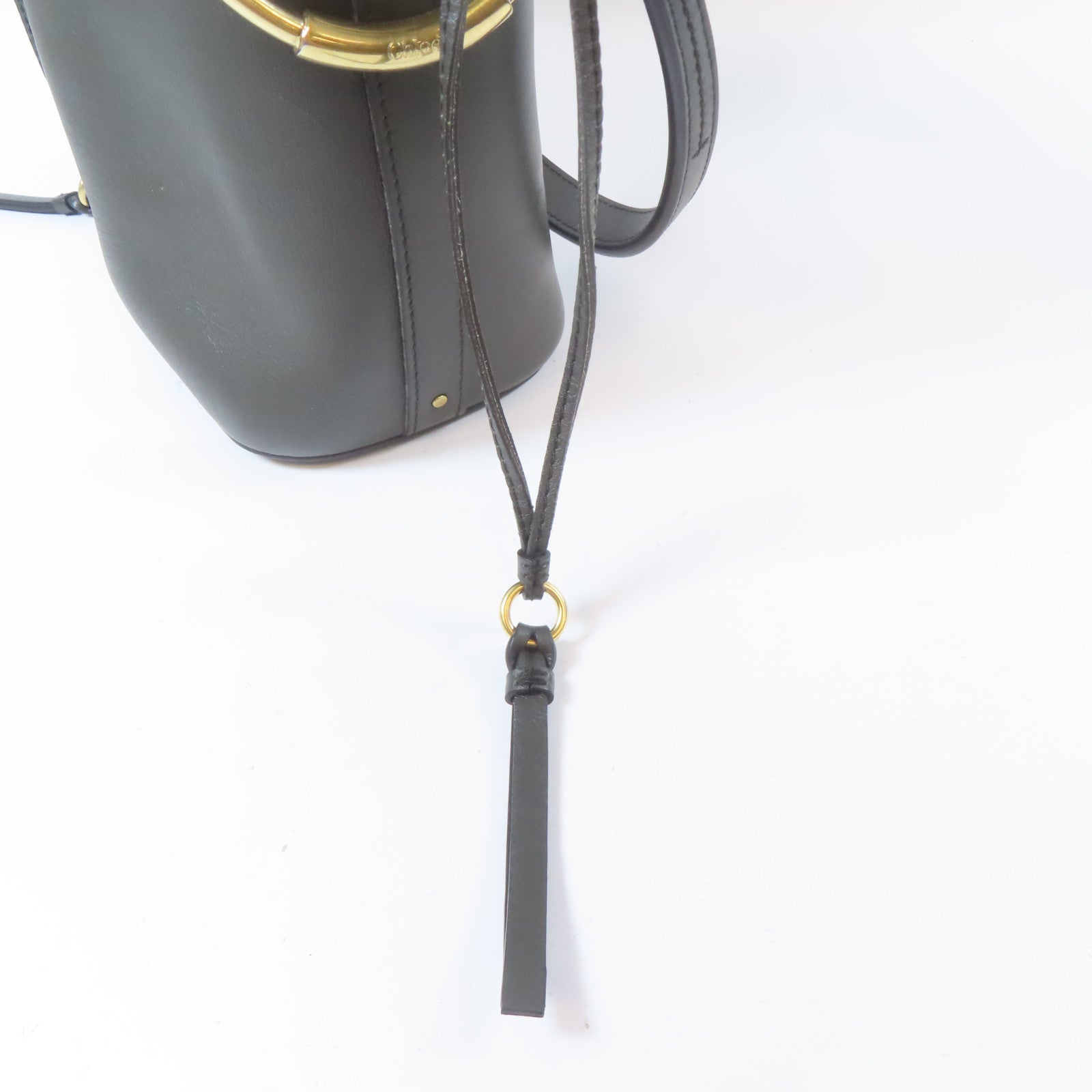Chloe 牛皮皮革2way Shoulder Bag金扣手挽肩背兩用袋綠色