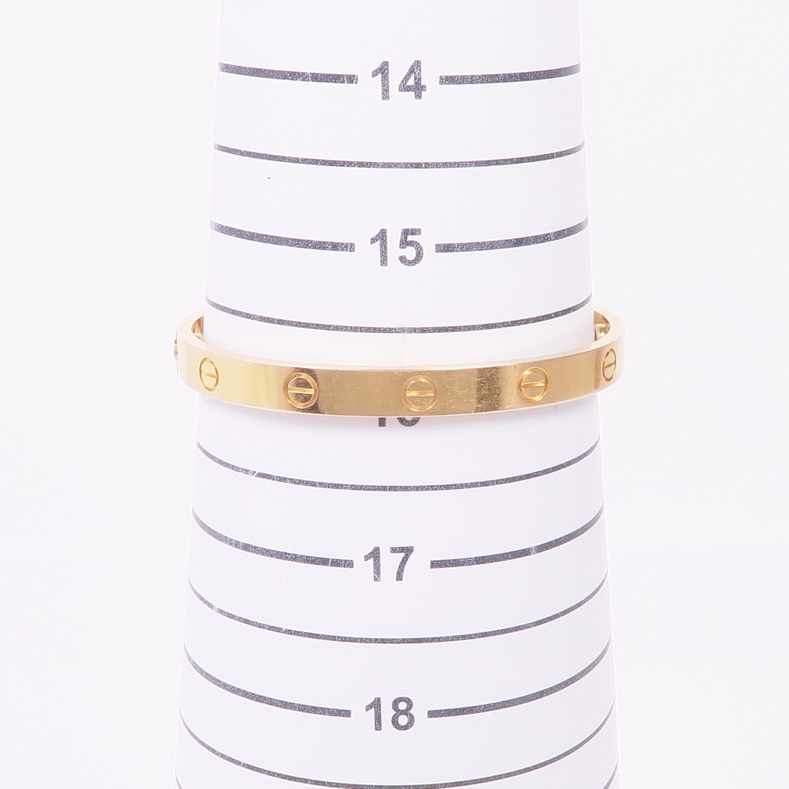 CARTIER 18K黃金Love Bracelet手鐲Cartier#17