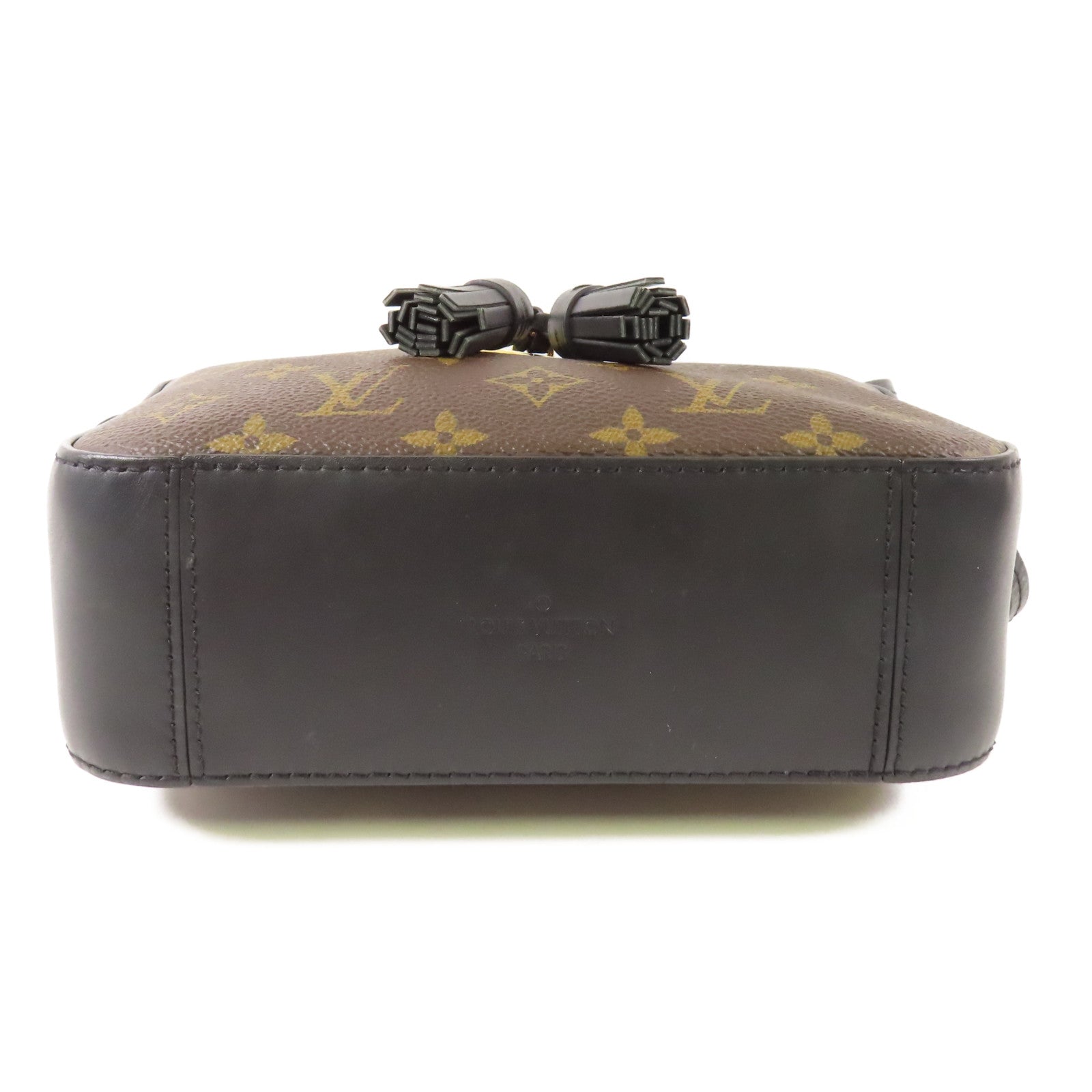 LOUIS VUITTON LV GHW Saintonge Shoulder Bag M43555 Monogram Brown/Black