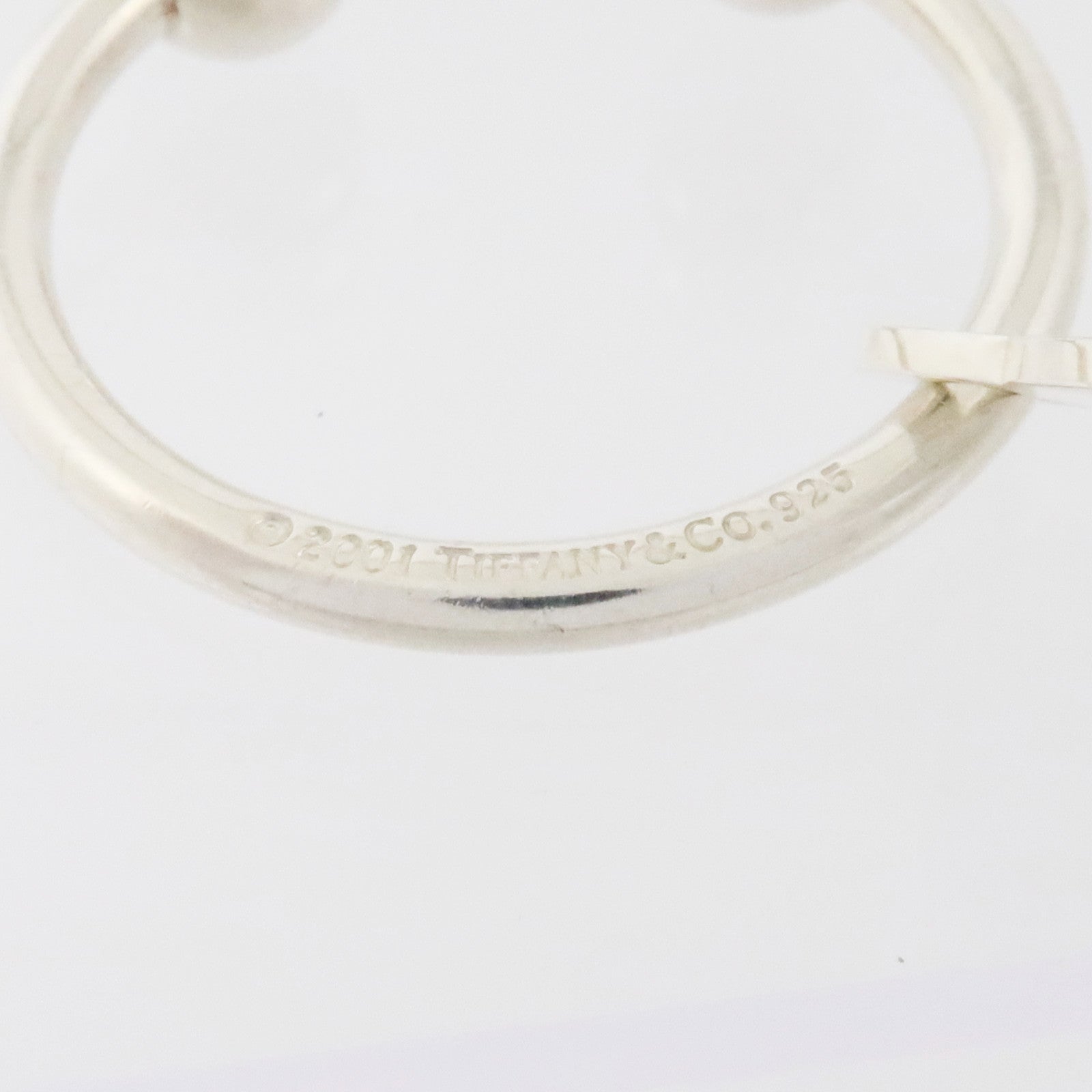 TIFFANY＆CO 925純銀Round Tag Screwball Keyring鎖匙扣