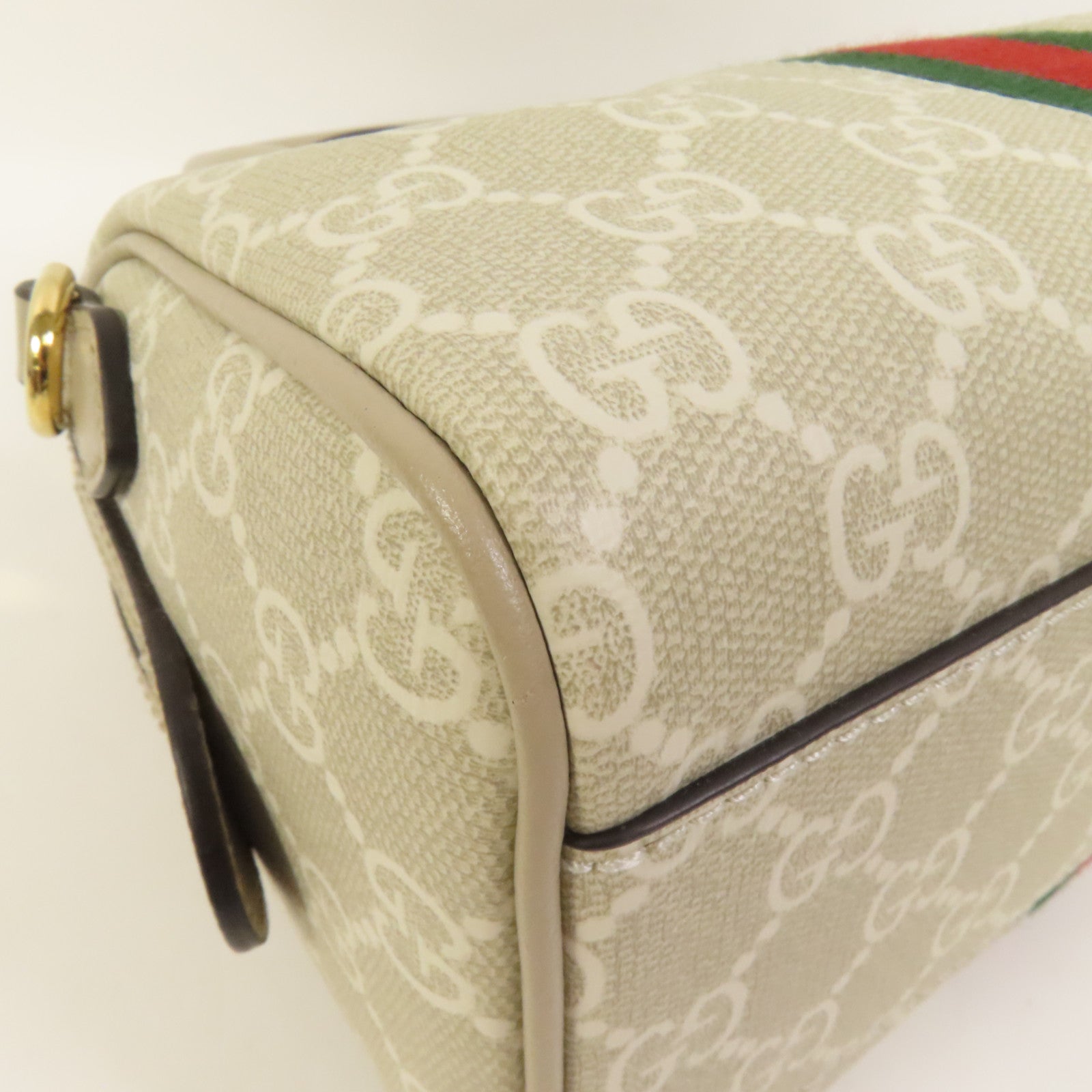GUCCI 塗層帆布GG Ophidia Boston Bag金扣手挽肩背兩用袋