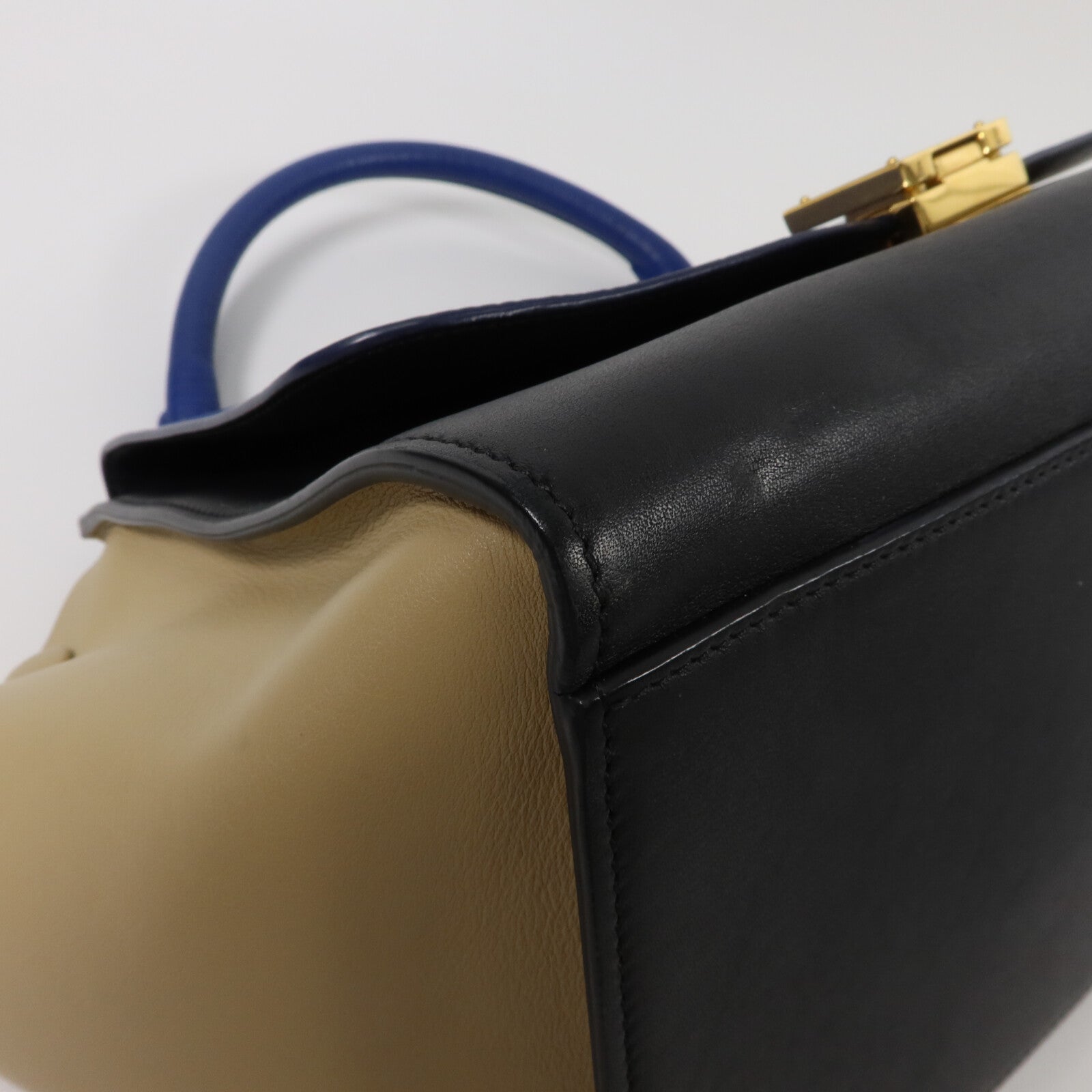 CELINE 牛皮皮革Trapeze Medium手挽肩背兩用袋
