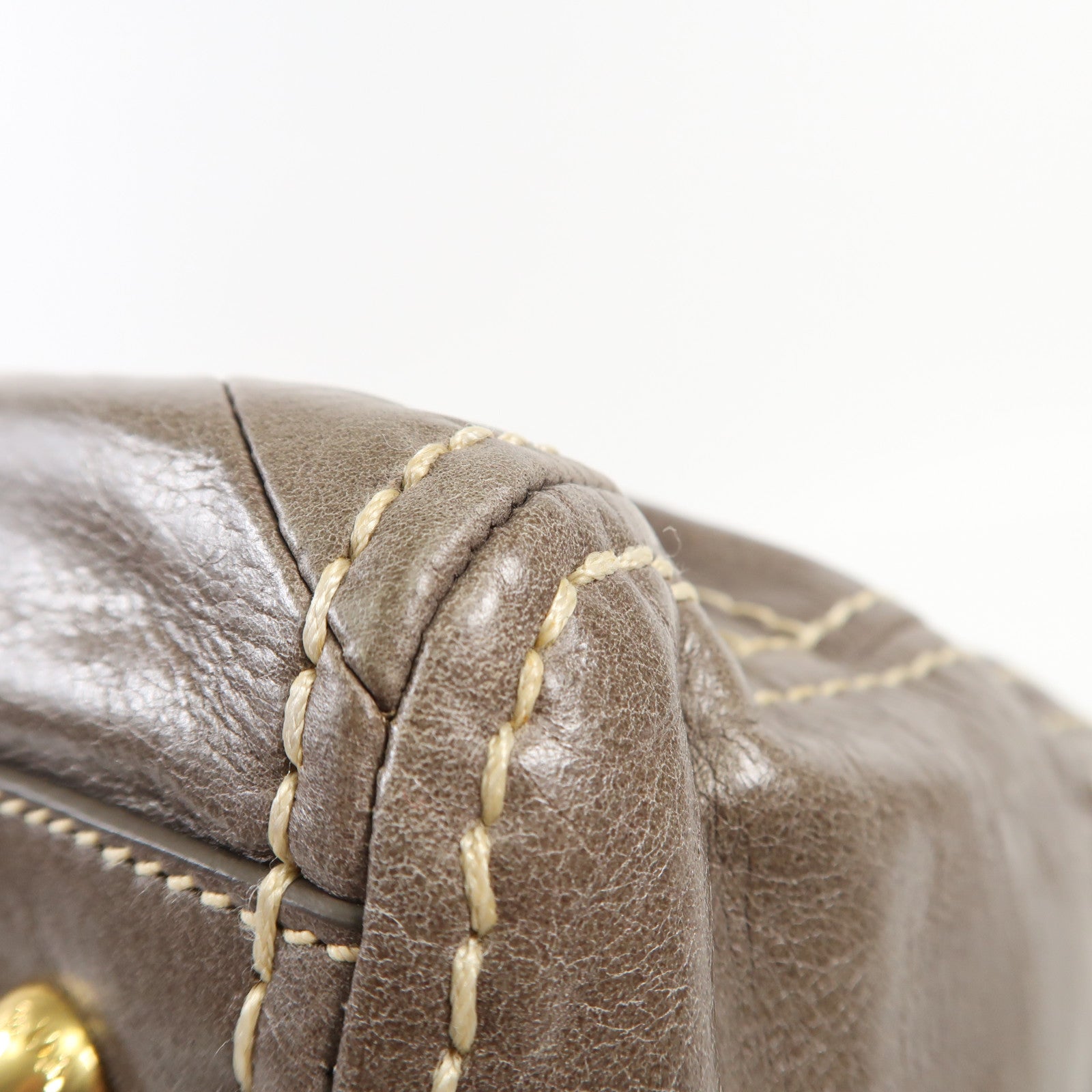 PRADA 牛皮皮革2 Way Shoulder Bag金扣手挽肩背兩用袋