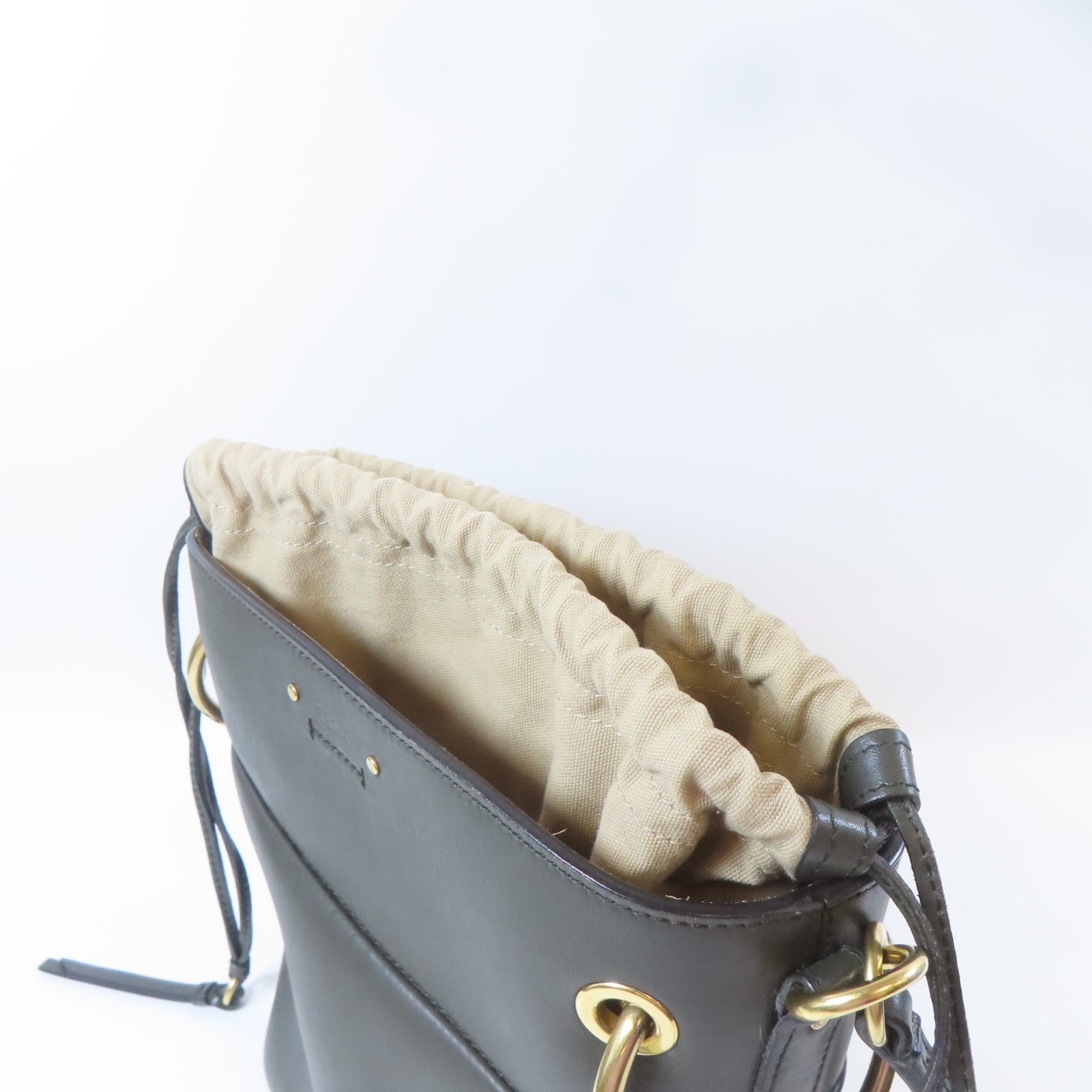 Chloe 牛皮皮革2way Shoulder Bag金扣手挽肩背兩用袋綠色
