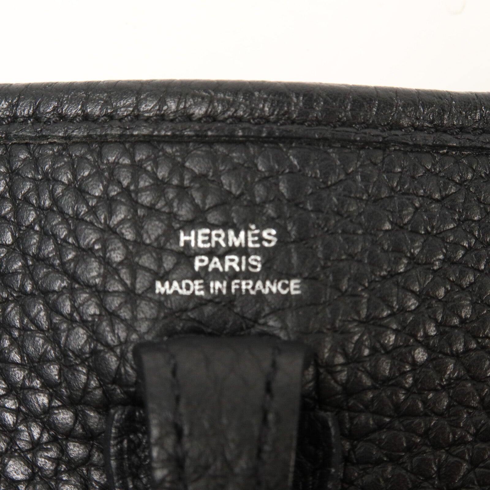 HERMES Clemence皮革Evelyne TPM肩背袋Noir