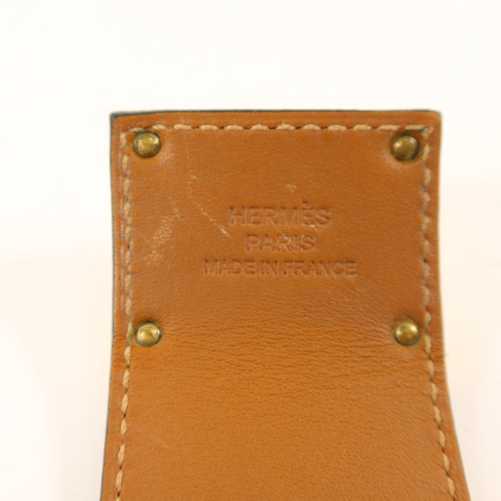 HERMES Swift皮革Kelly Dog Bracelet金扣手鐲