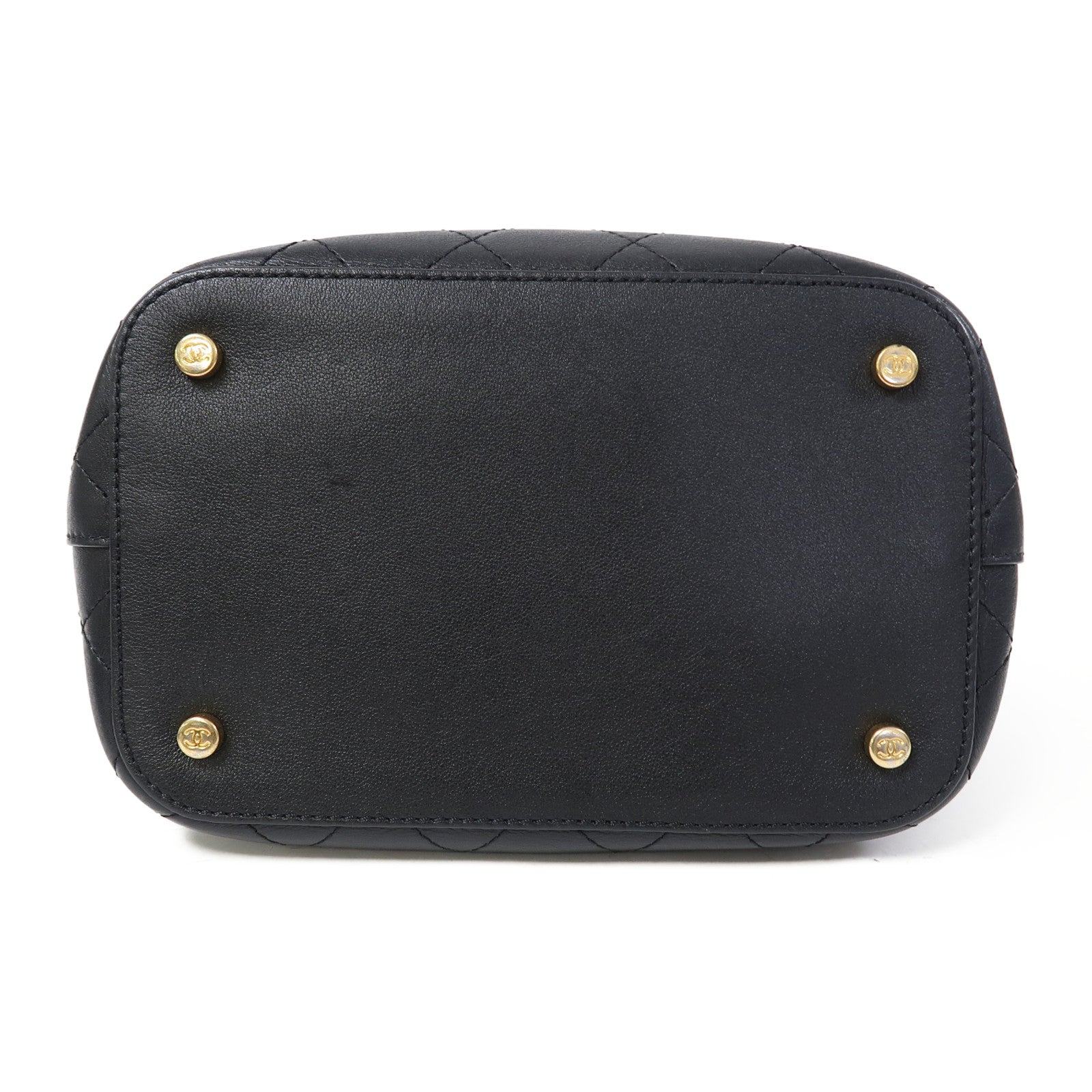 CHANEL 【激減優惠】菱格牛皮皮革Shoulder Bag金扣鏈帶肩背袋黑色