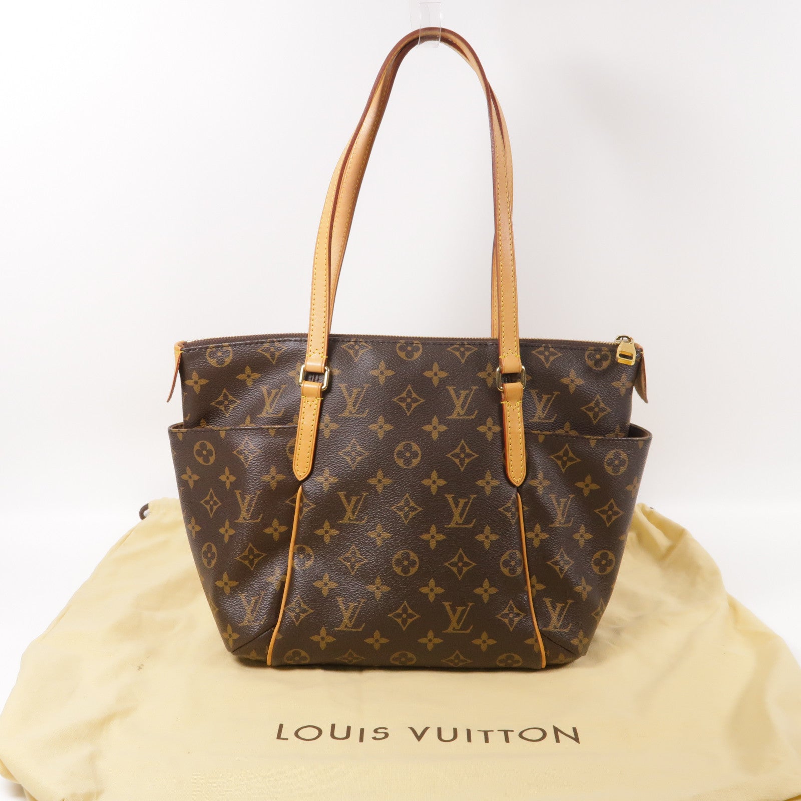 LOUIS VUITTON Monogram Totally MM金扣肩背袋啡色