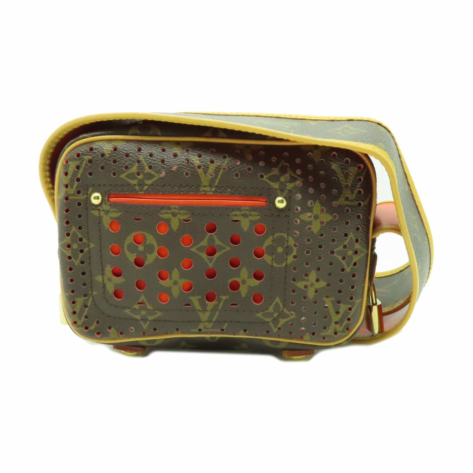 LOUIS VUITTON 【清倉大減價】Monogram Mini Trocadero金扣肩背袋啡色/橙色