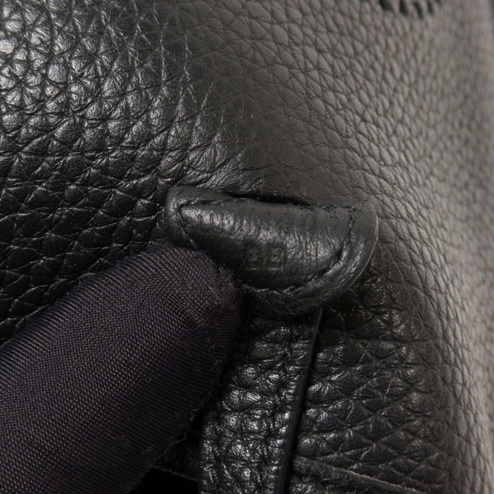 HERMES Clemence皮革Evelyne TPM肩背袋Noir