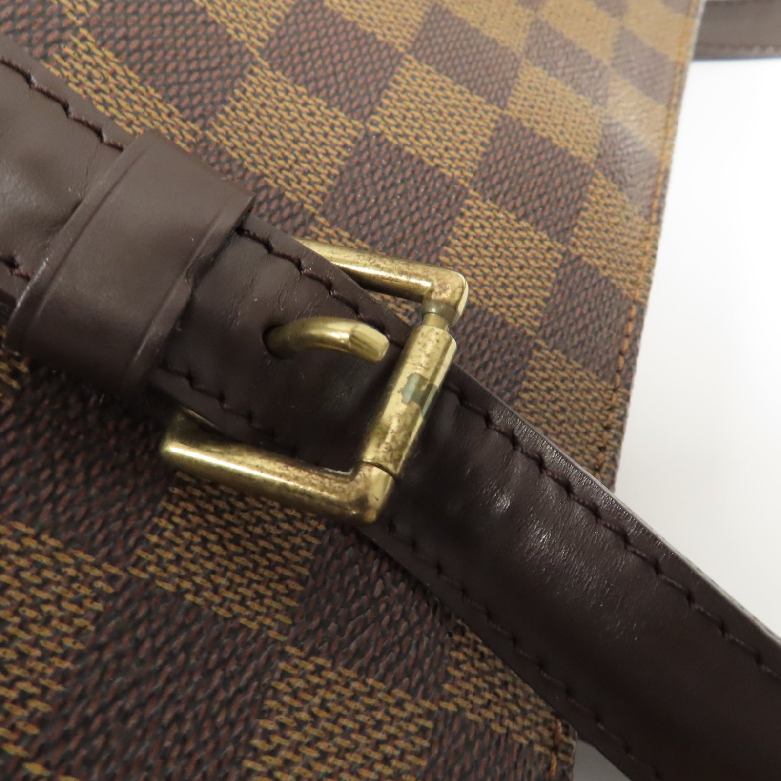 LOUIS VUITTON Damier Chelsea金扣肩背袋啡色