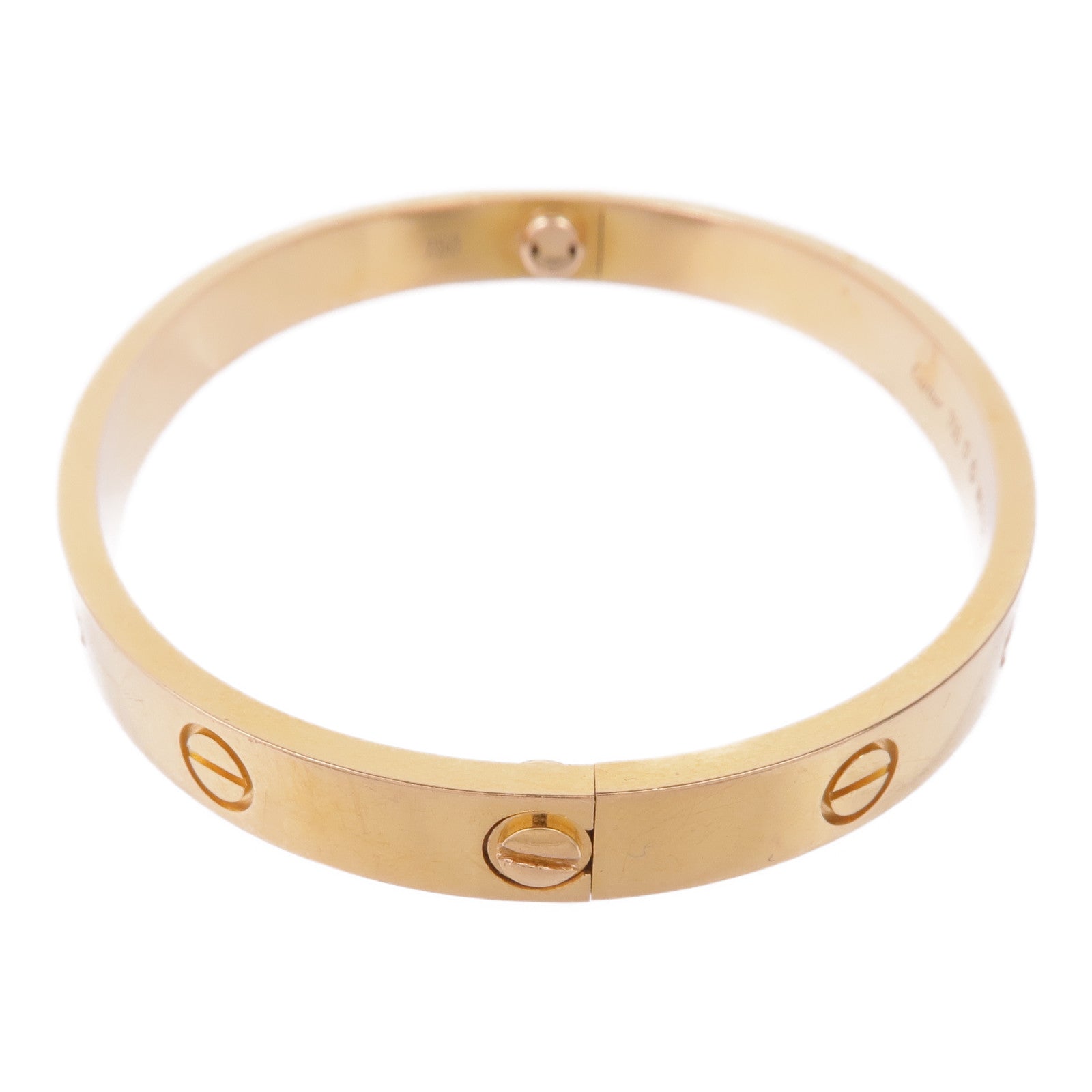 CARTIER 18K黃金Love Bracelet手鐲Cartier#17