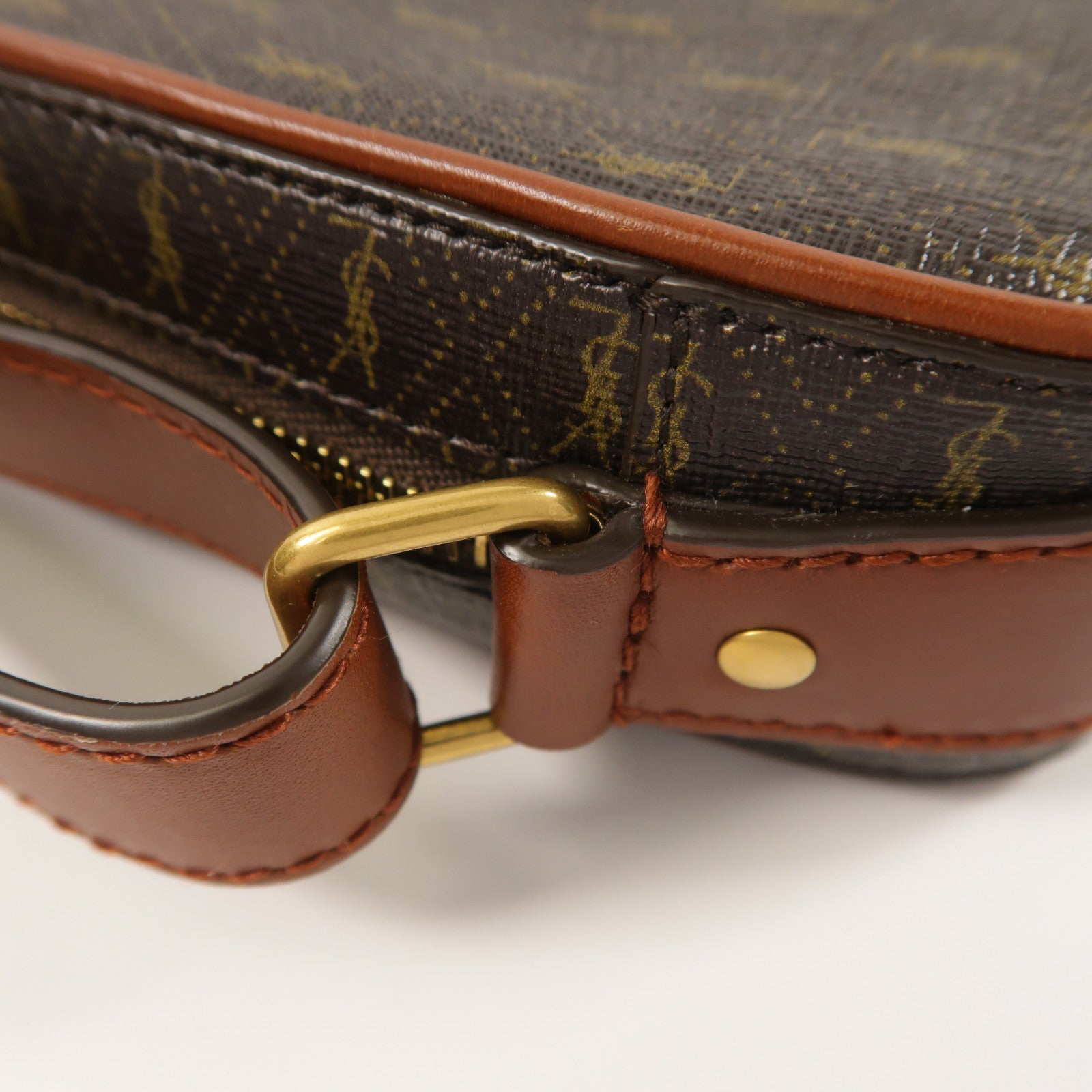 SAINT LAURENT 塗層帆布Le Monogramme Crossbody Bag肩背袋