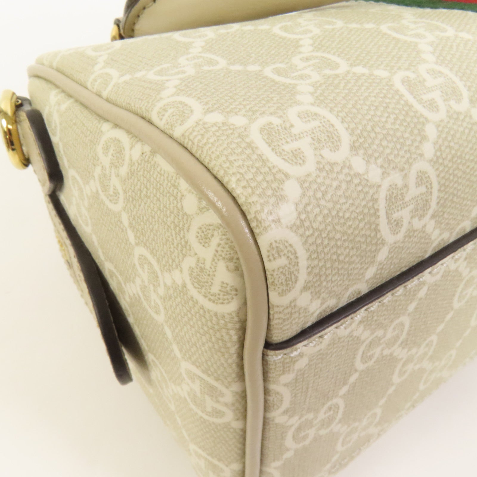 GUCCI 塗層帆布GG Ophidia Boston Bag金扣手挽肩背兩用袋