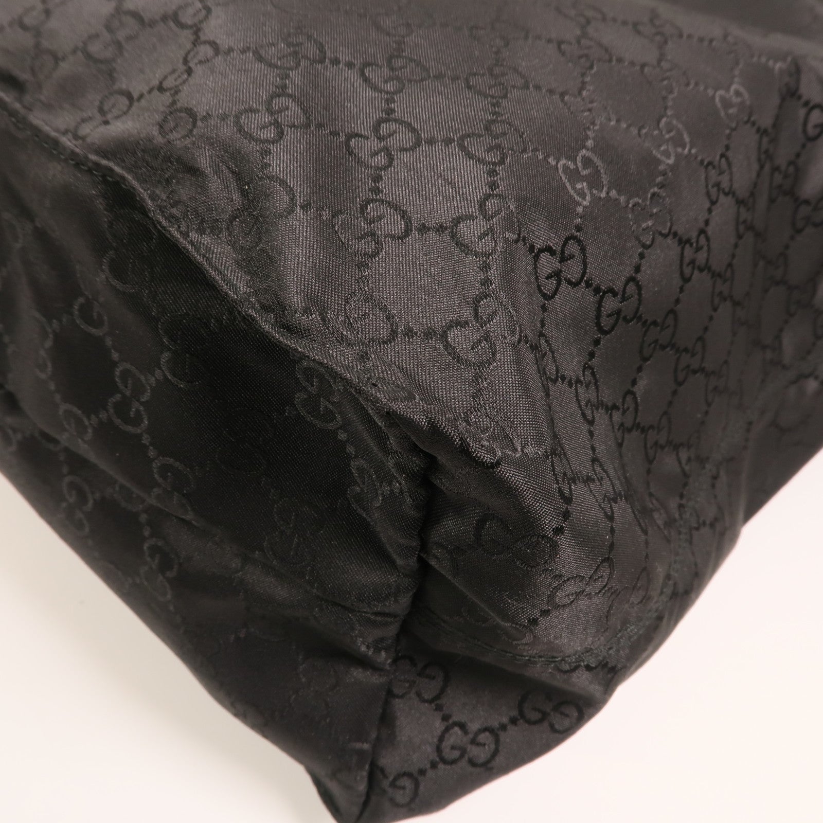 GUCCI 尼龍GG Outlet Tote Bag銀扣手挽袋