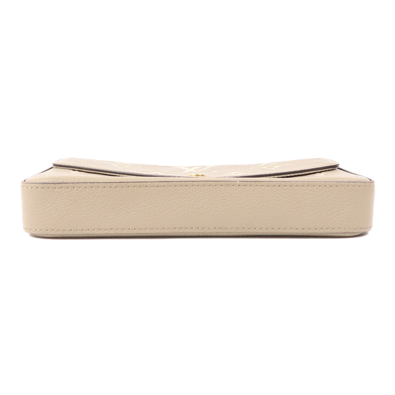 LOUIS VUITTON Monogram Empreinte Felicie Pochette金扣鏈帶肩背袋