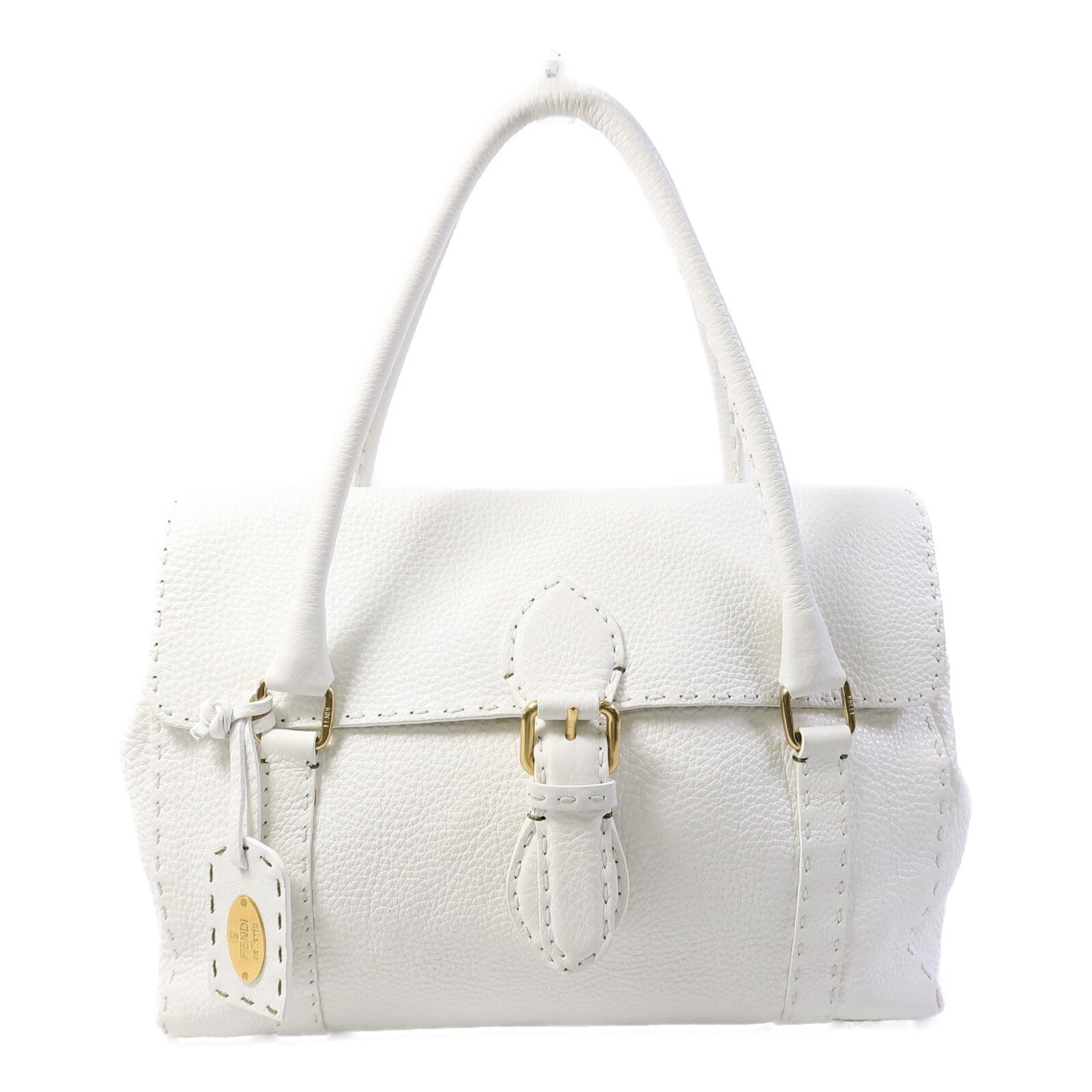 FENDI 牛皮皮革Selleria Linda Bag手挽袋
