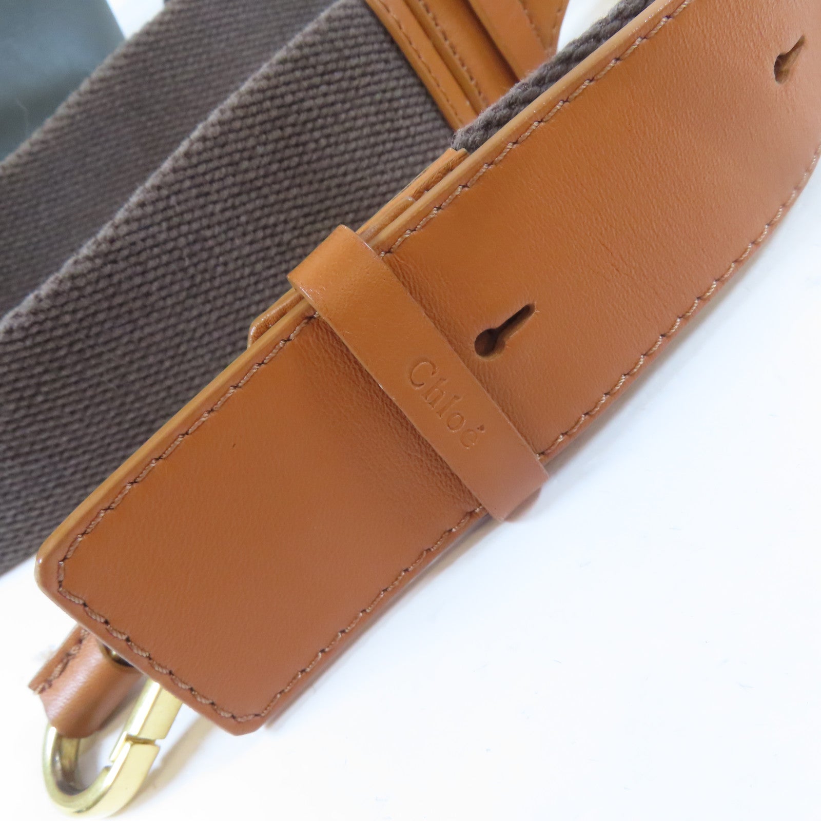 Chloe 牛皮皮革2way Shoulder Bag金扣手挽肩背兩用袋綠色