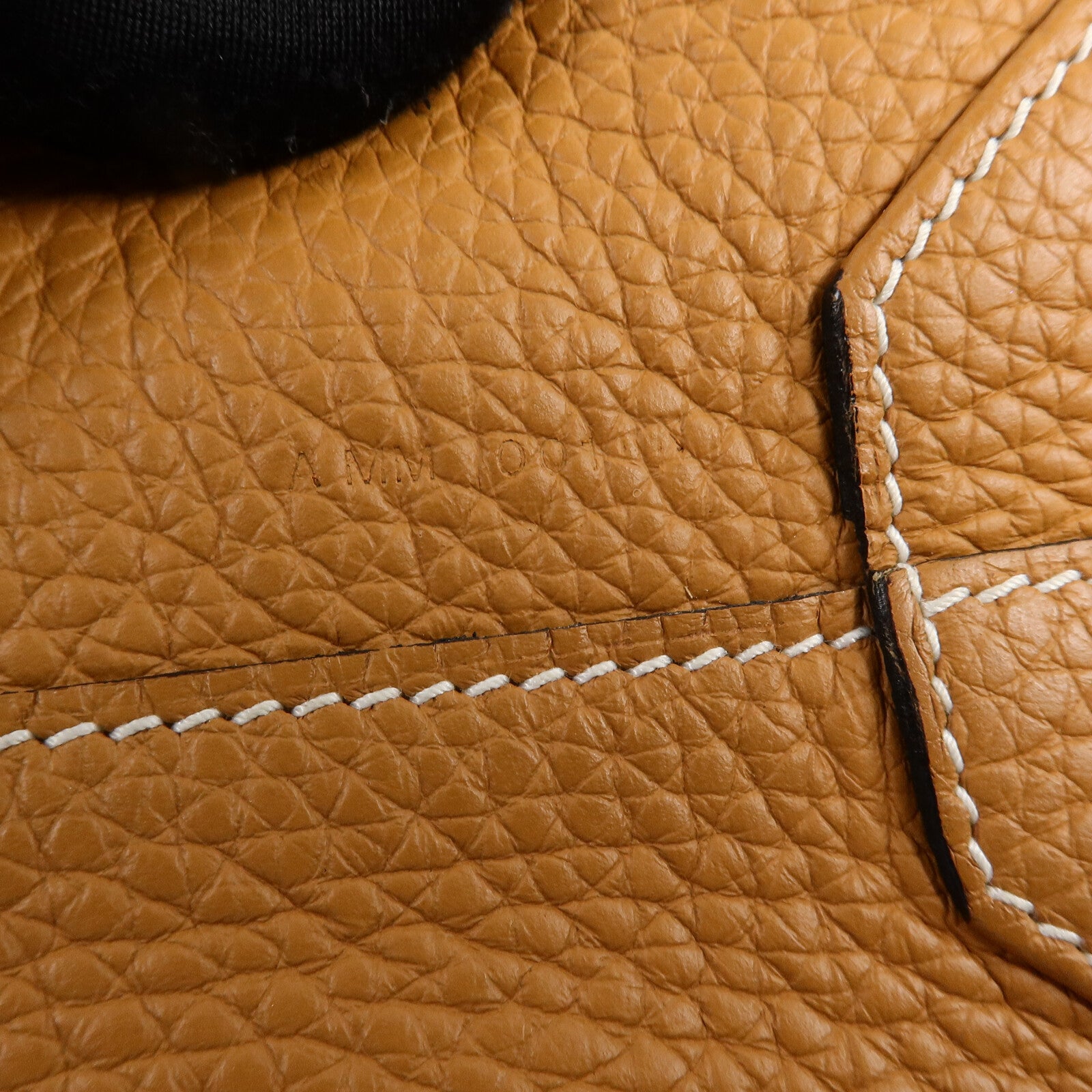 HERMES Clemence皮革Double Sens 35肩背袋Gold/Noir