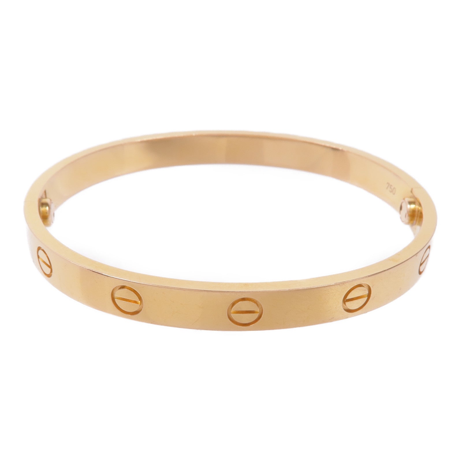 CARTIER 18K黃金Love Bracelet手鐲Cartier#17