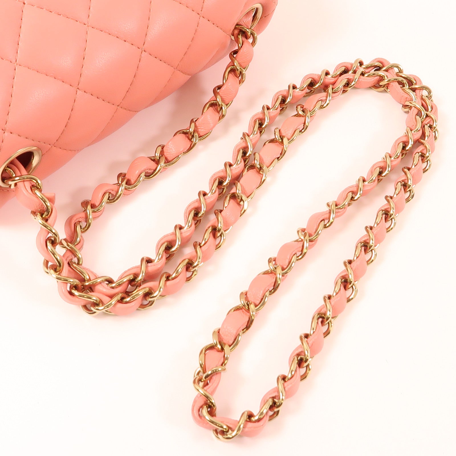 CHANEL 【激減優惠】羊皮皮革Classic 17金扣鏈帶肩背袋