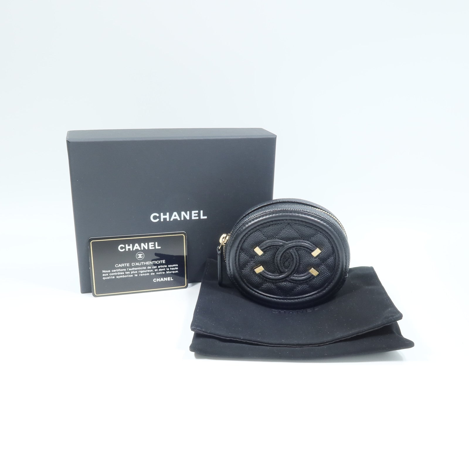 CHANEL 牛皮皮革Coin Case零錢包
