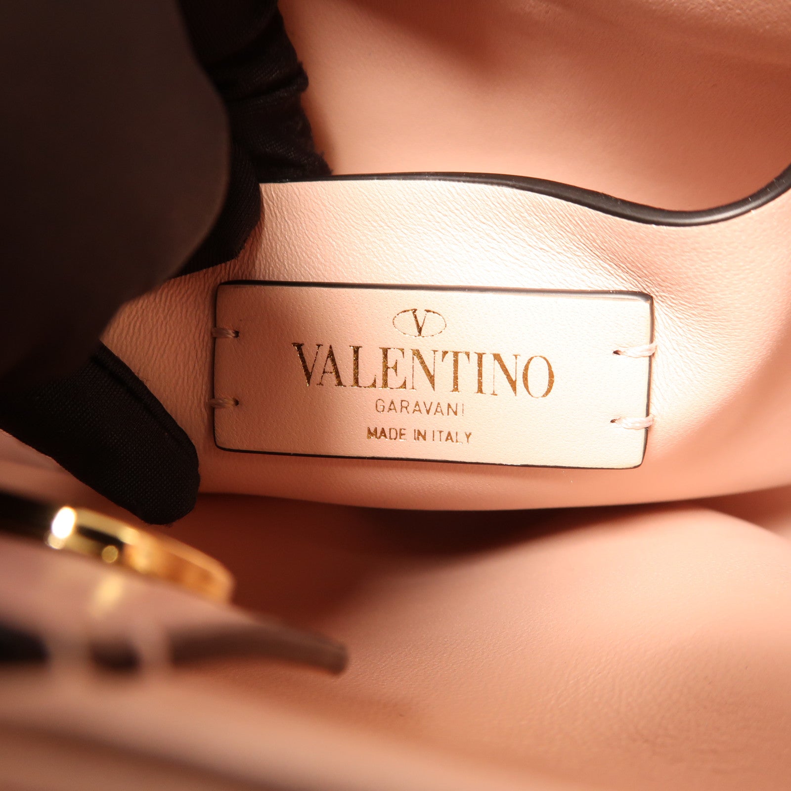 Valentino 牛皮皮革2 Way Shoulder Bag金扣手挽肩背兩用袋