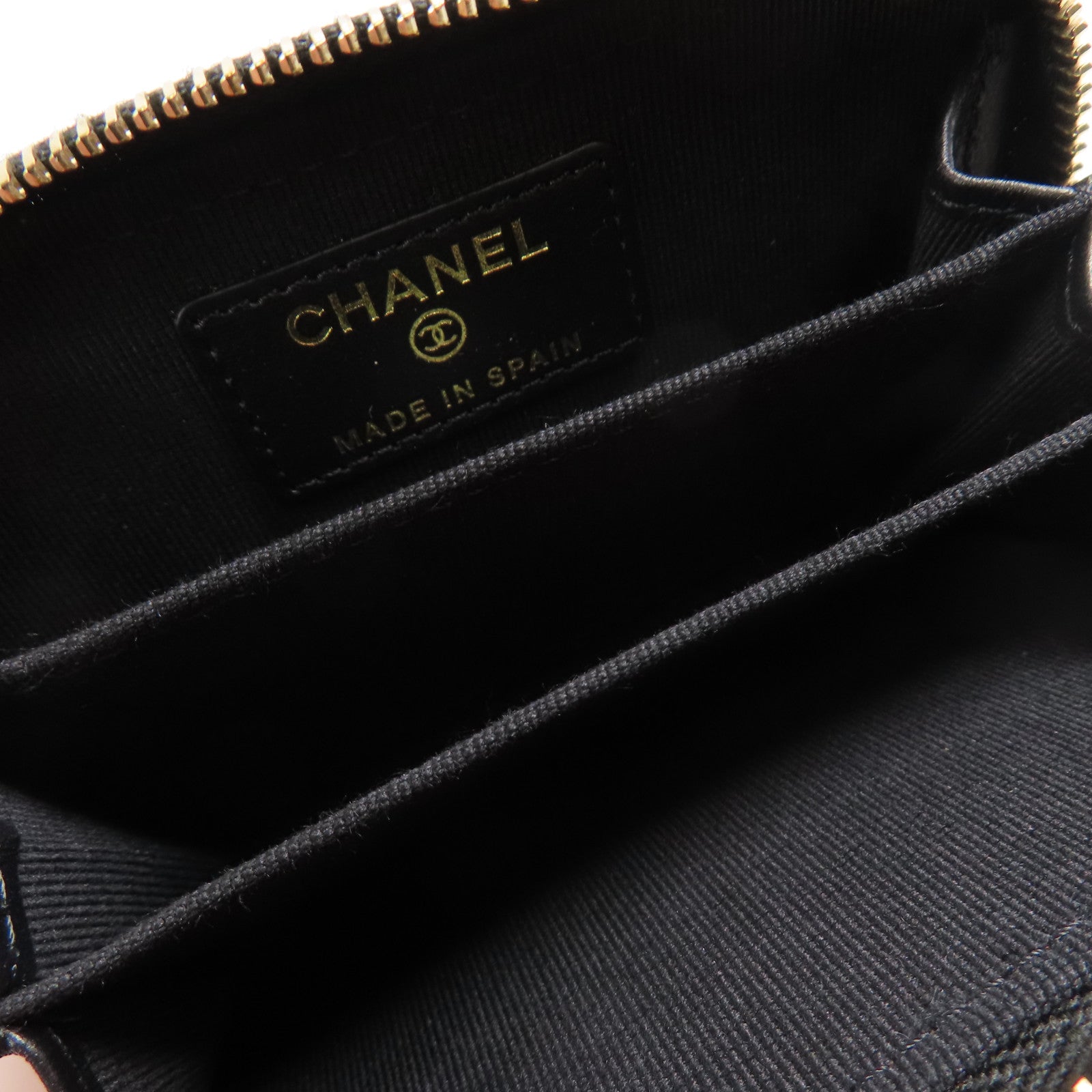 CHANEL 牛皮皮革Card/Coin Case金扣零錢包/卡片套