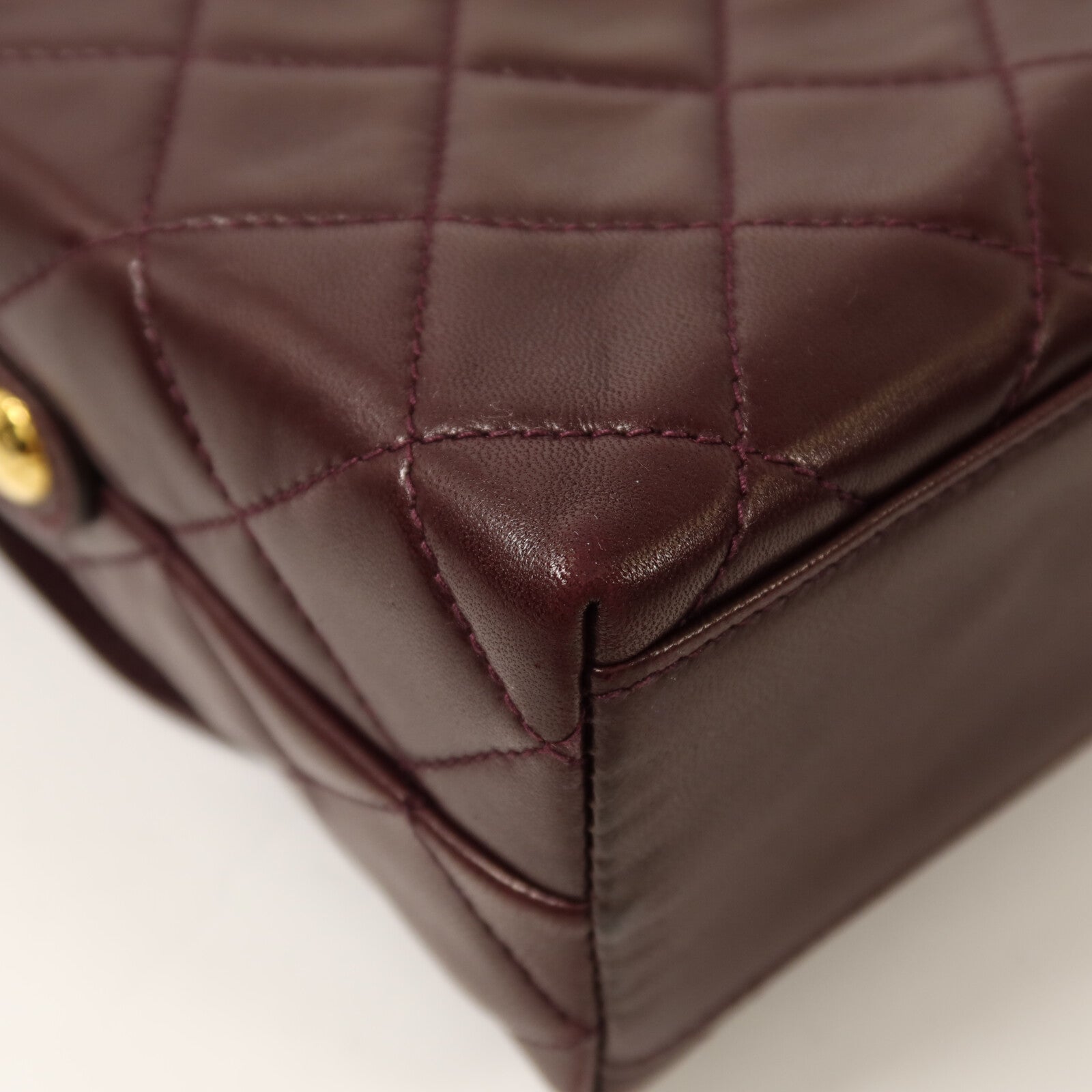 CHANEL 羊皮皮革Vintage Shoulder Bag金扣肩背袋